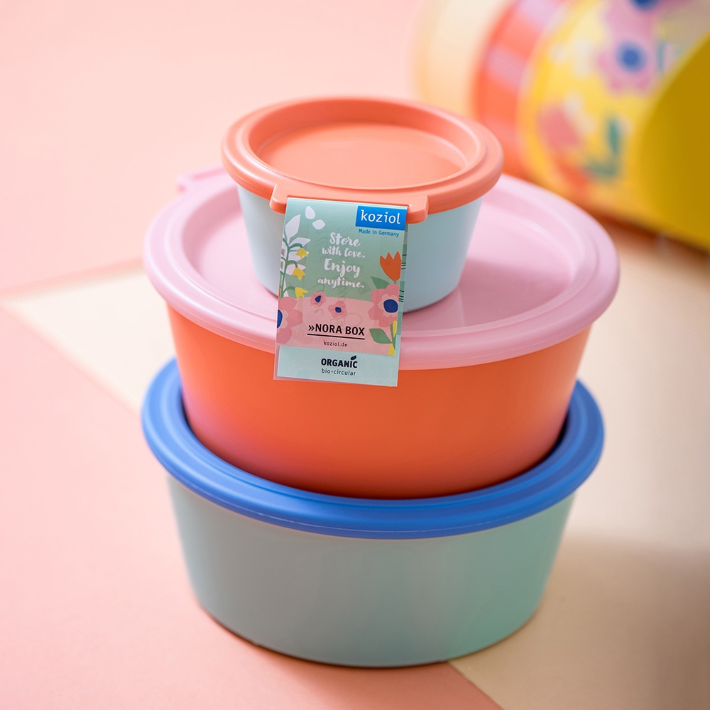 KOZIOL Aufbewahrungsschüssel »NORA BOX 1,3l Schale 1,3l mit Deckel« 1 tlg.