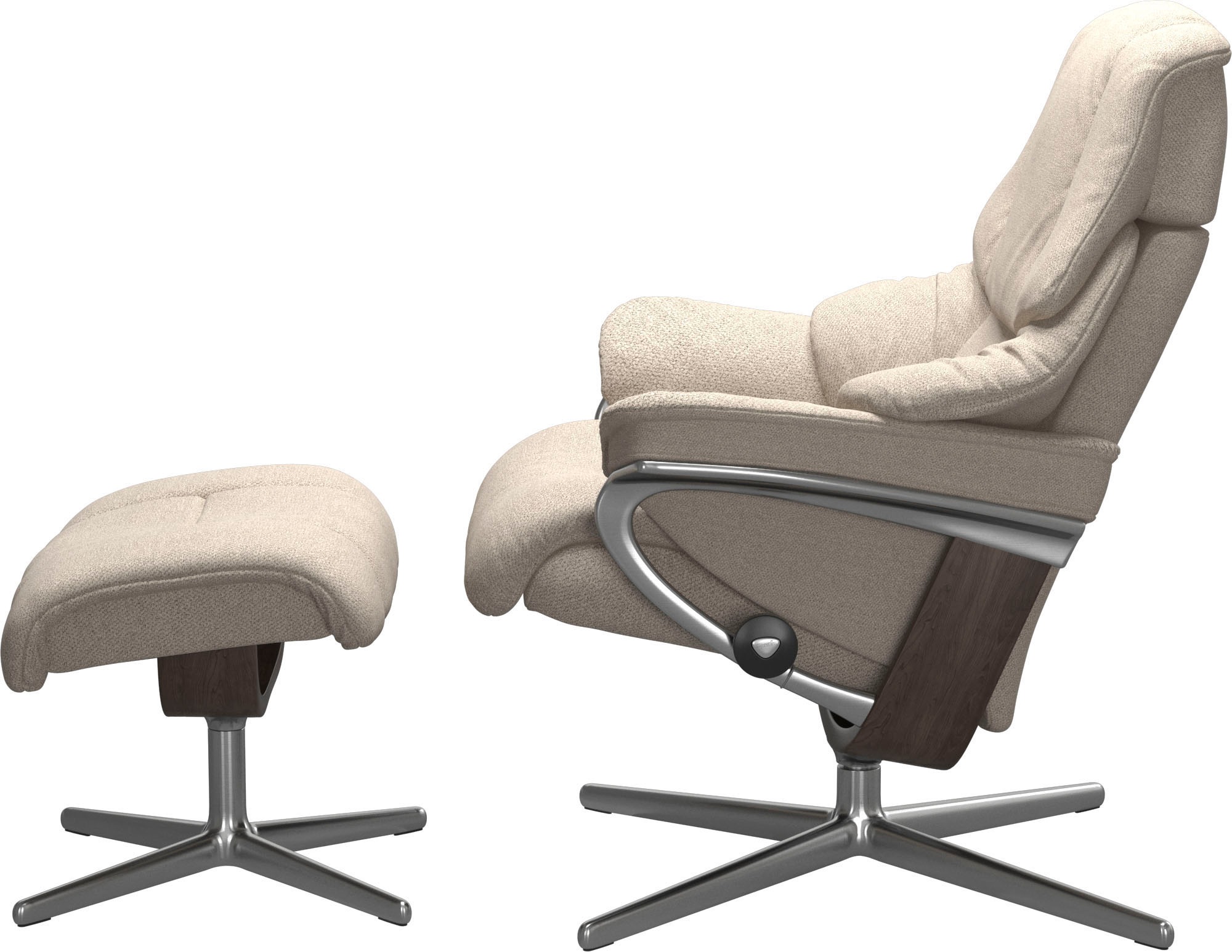 Stressless® Relaxsessel »Reno«, mit Cross Base, Größe S, M & L, Holzakzent Wenge