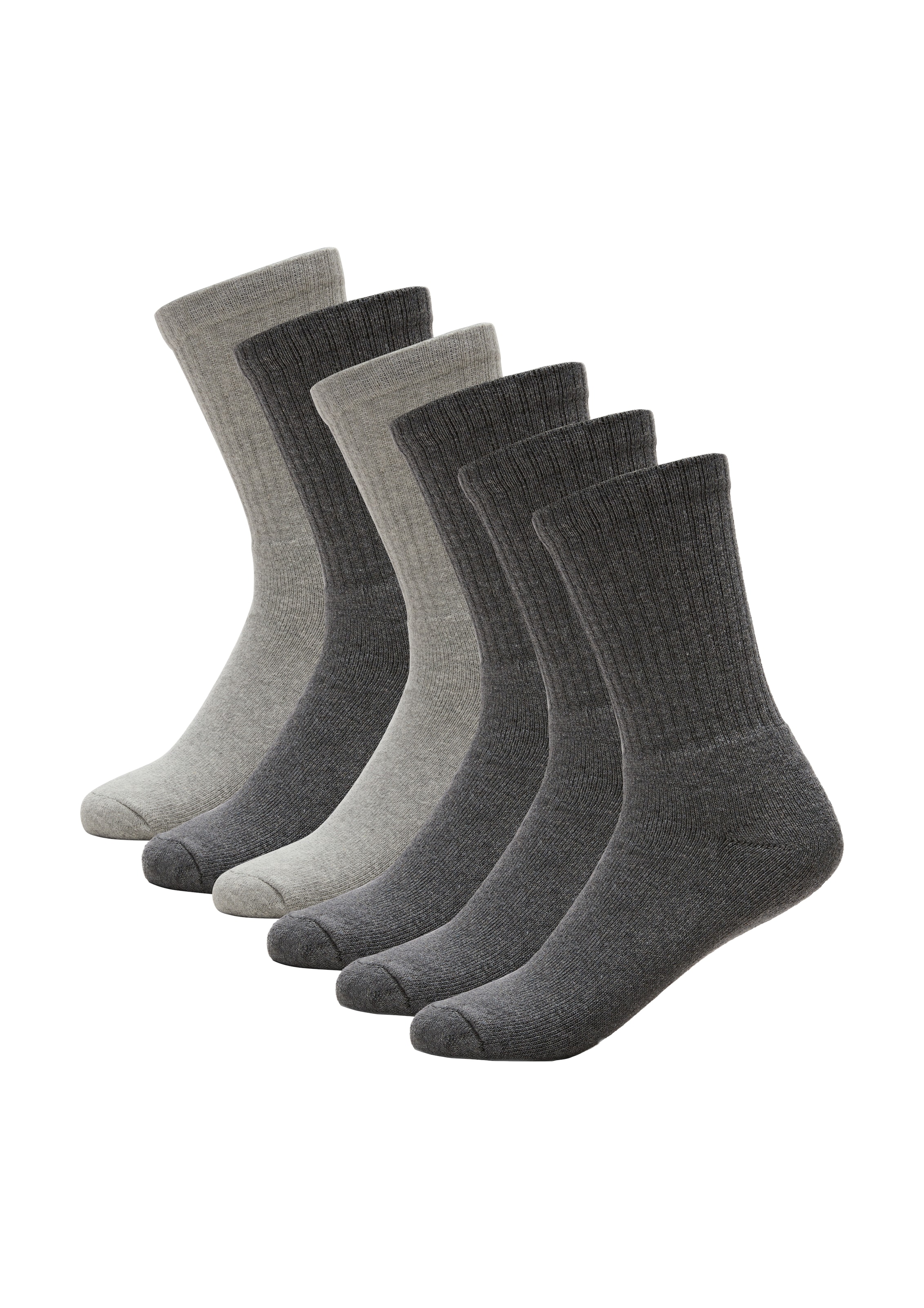 s.Oliver Sportsocken »essentials«, (6 Paar), elastischer, druckfreier Bund
