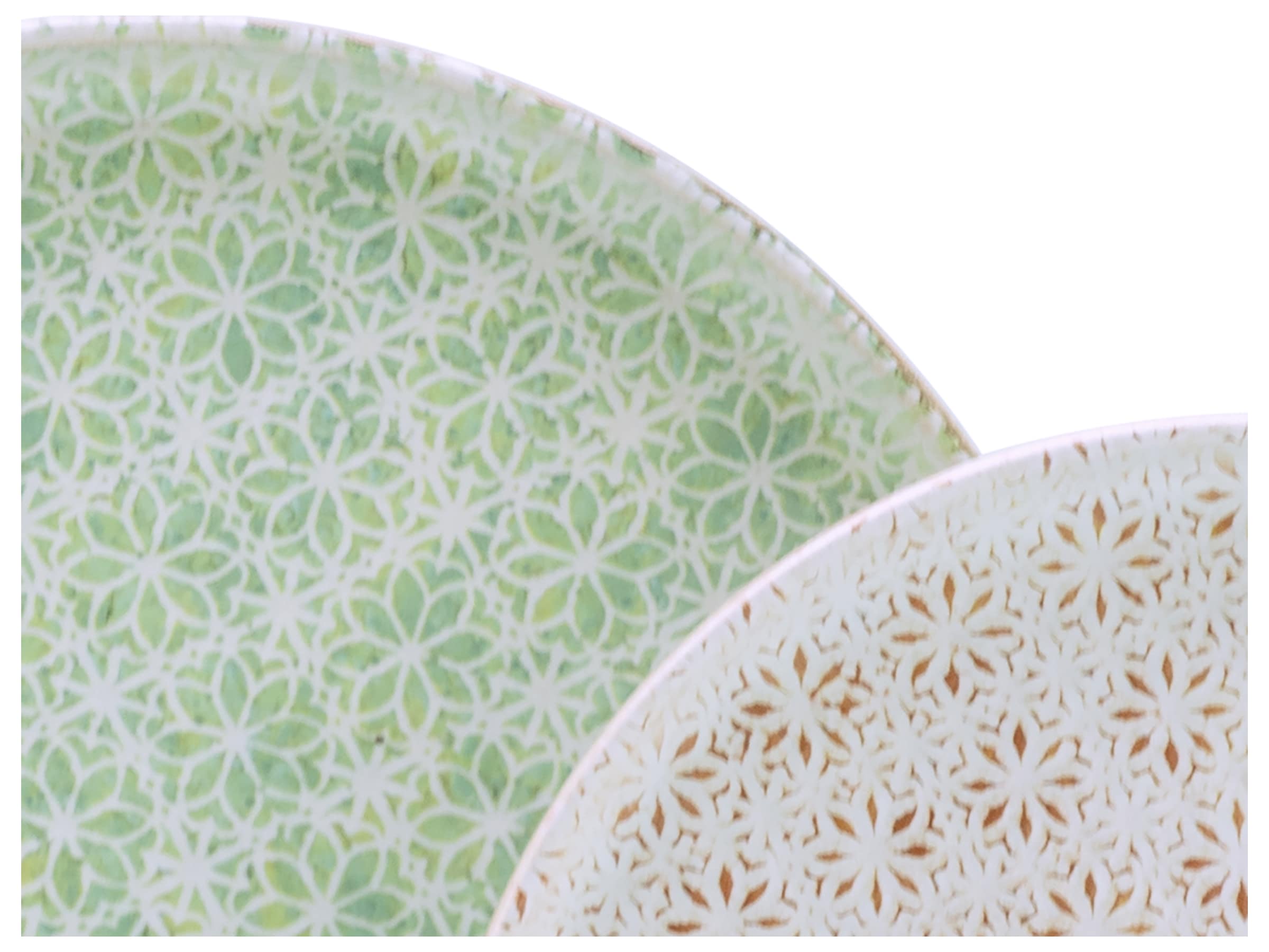 CreaTable Teller-Set »Uno Emiliana, Teller Set 12-tlg« Shabby Look, Vintage Style
