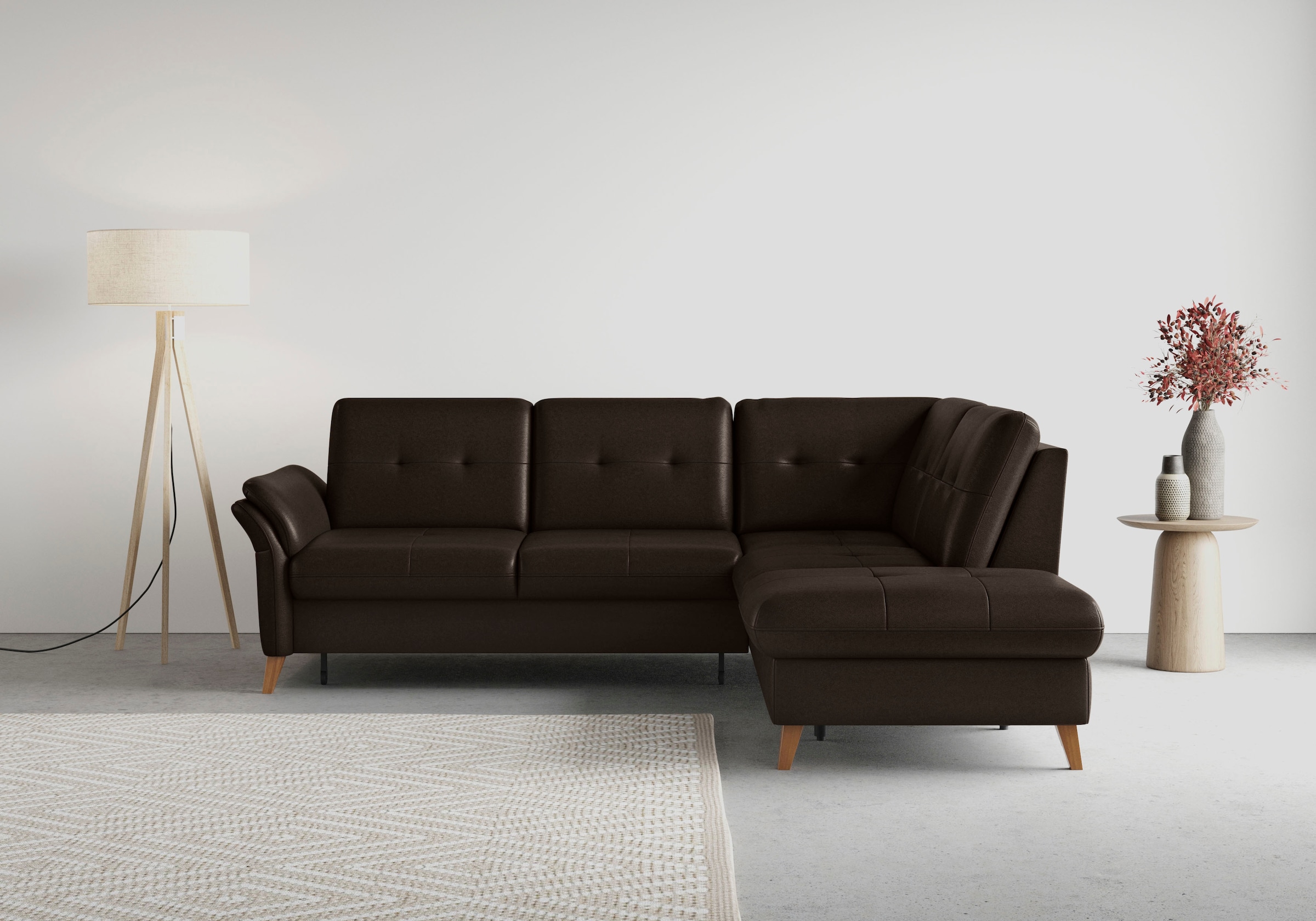 sit&more Ecksofa »Göteborg« inkl. Sitztiefenverstellung, wahlweise mit Bett günstig online kaufen