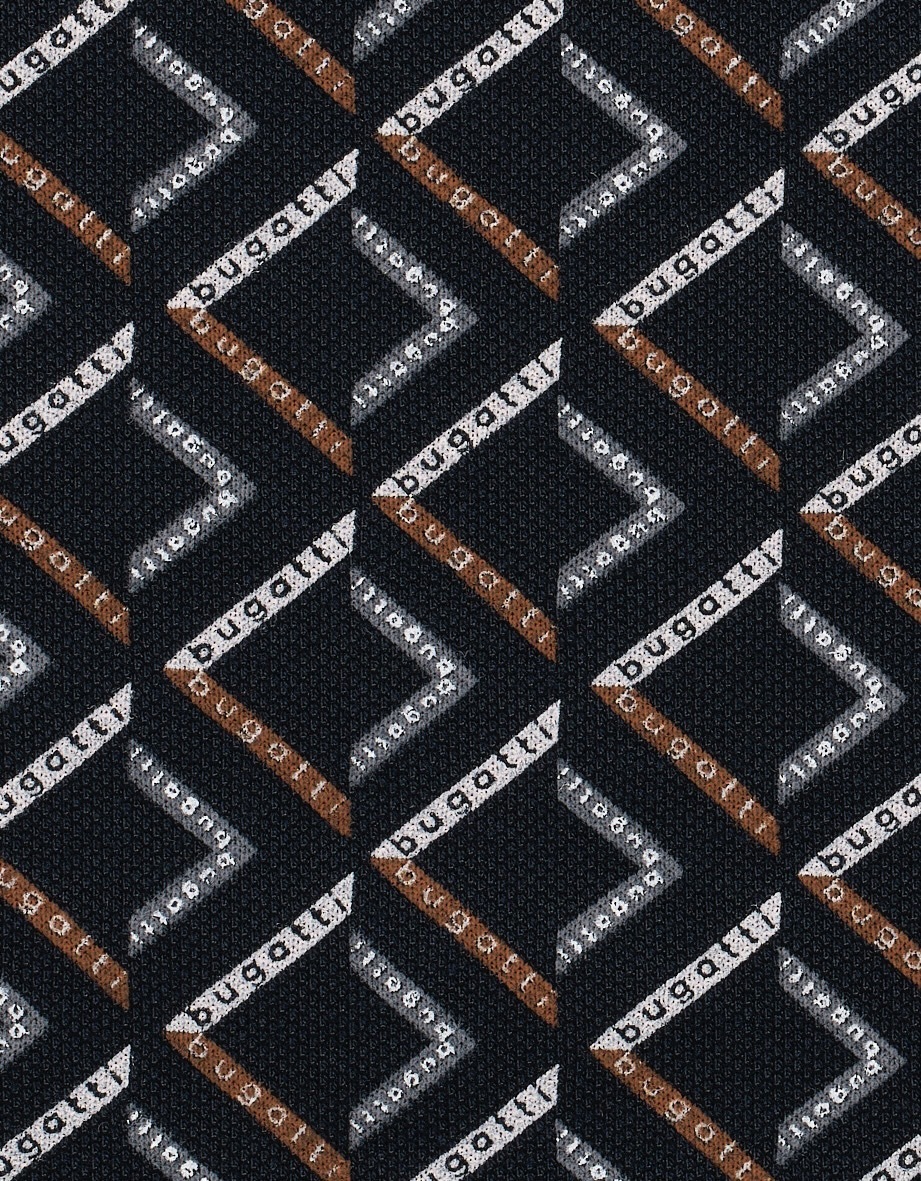 bugatti Poloshirt »Modern Fit«, mit Rauten-Muster
