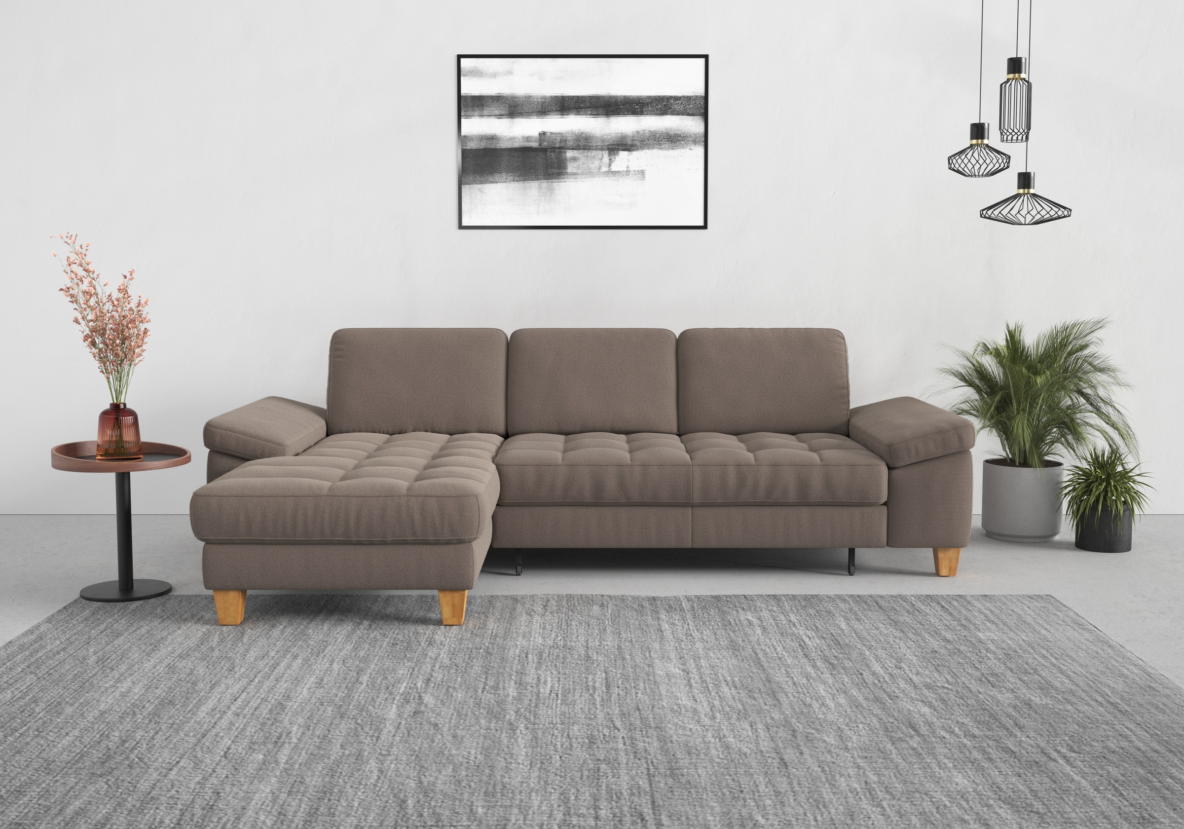 sit&more Ecksofa »Westham L-Form« mit Recamiere, mit oder ohne Bettfunktion günstig online kaufen