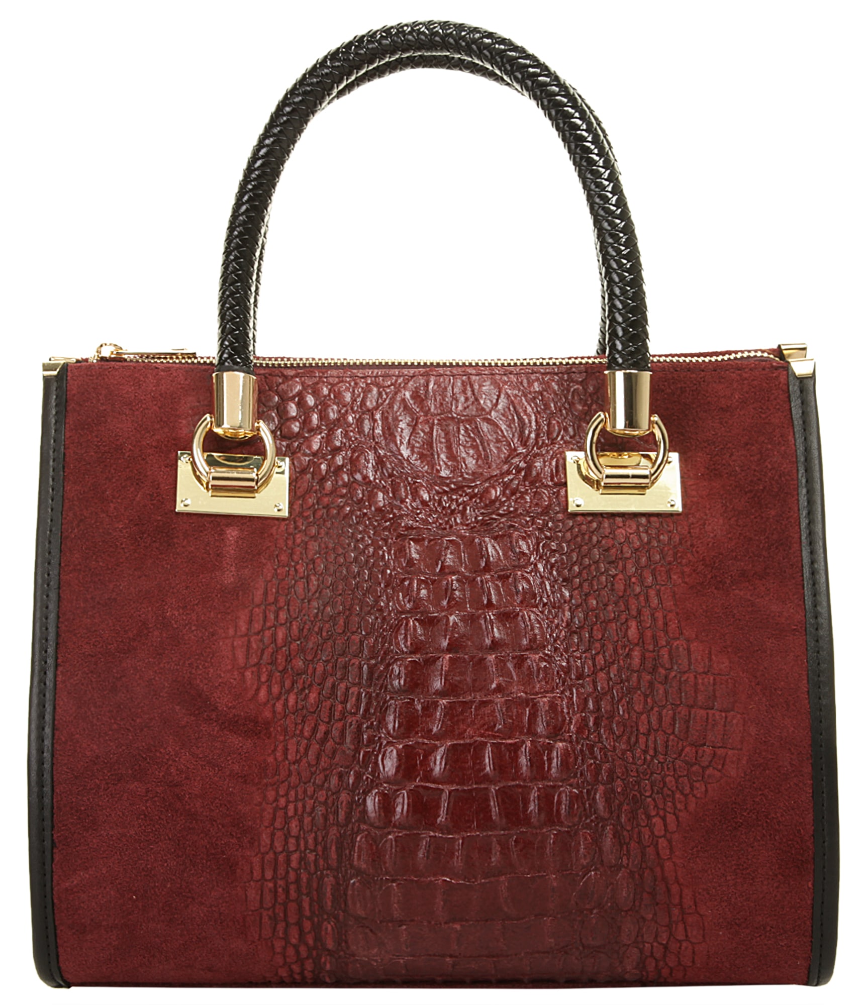 Cluty Henkeltasche echt Leder, Made in Italy