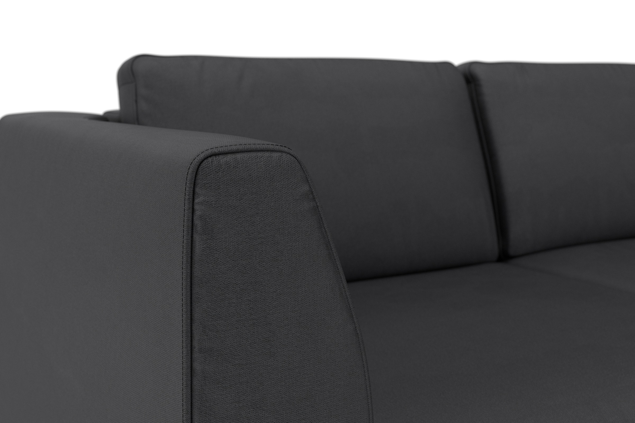sit&more Ecksofa »Olsen L-Form«, inklusive Sitztiefenverstellung, wahlweise mit Bettfunktion, 15cm hoch