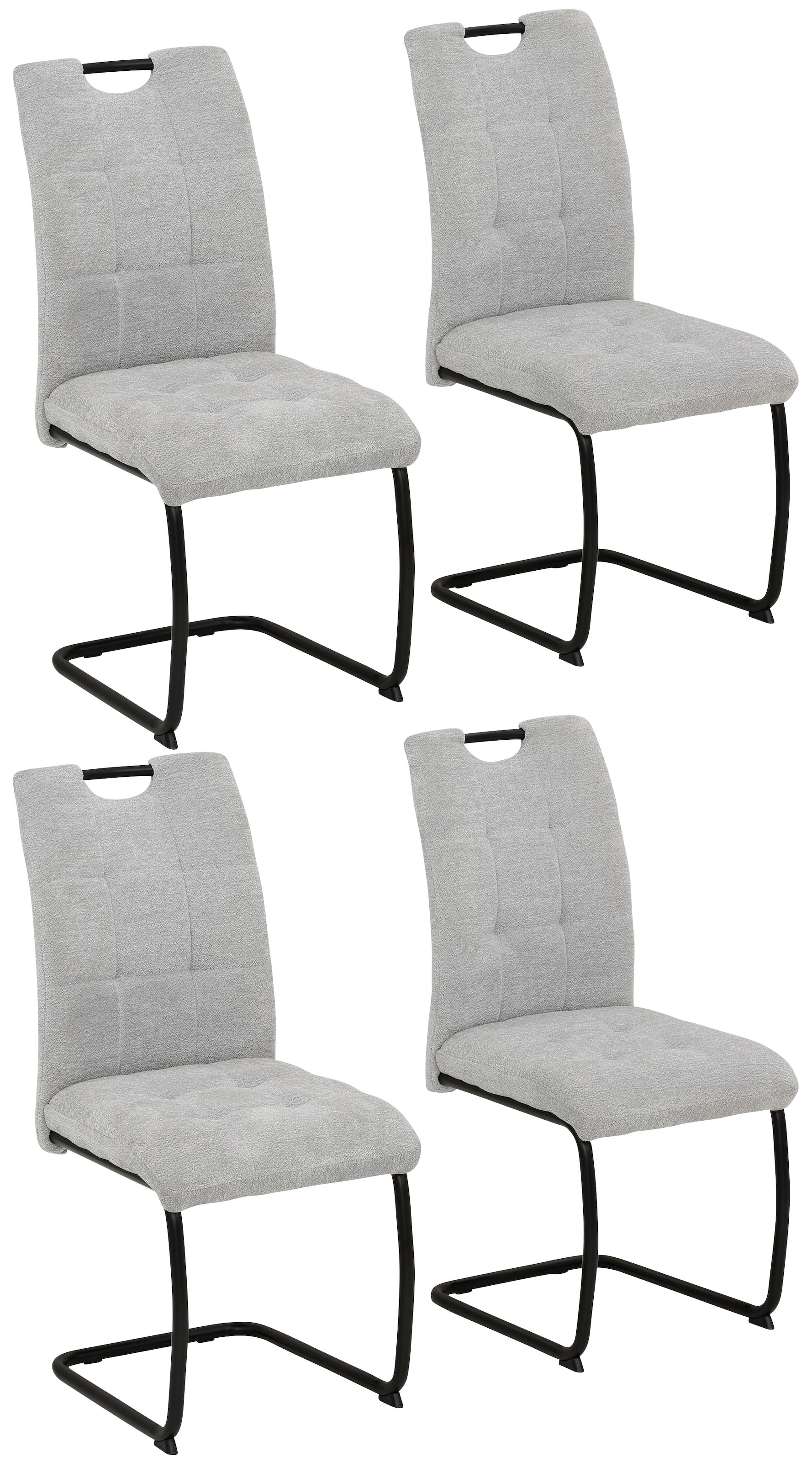 HELA Freischwinger »LEONA Esszimmerstuhl« () 4 Stk.Küchenstuhl, für den Ess günstig online kaufen