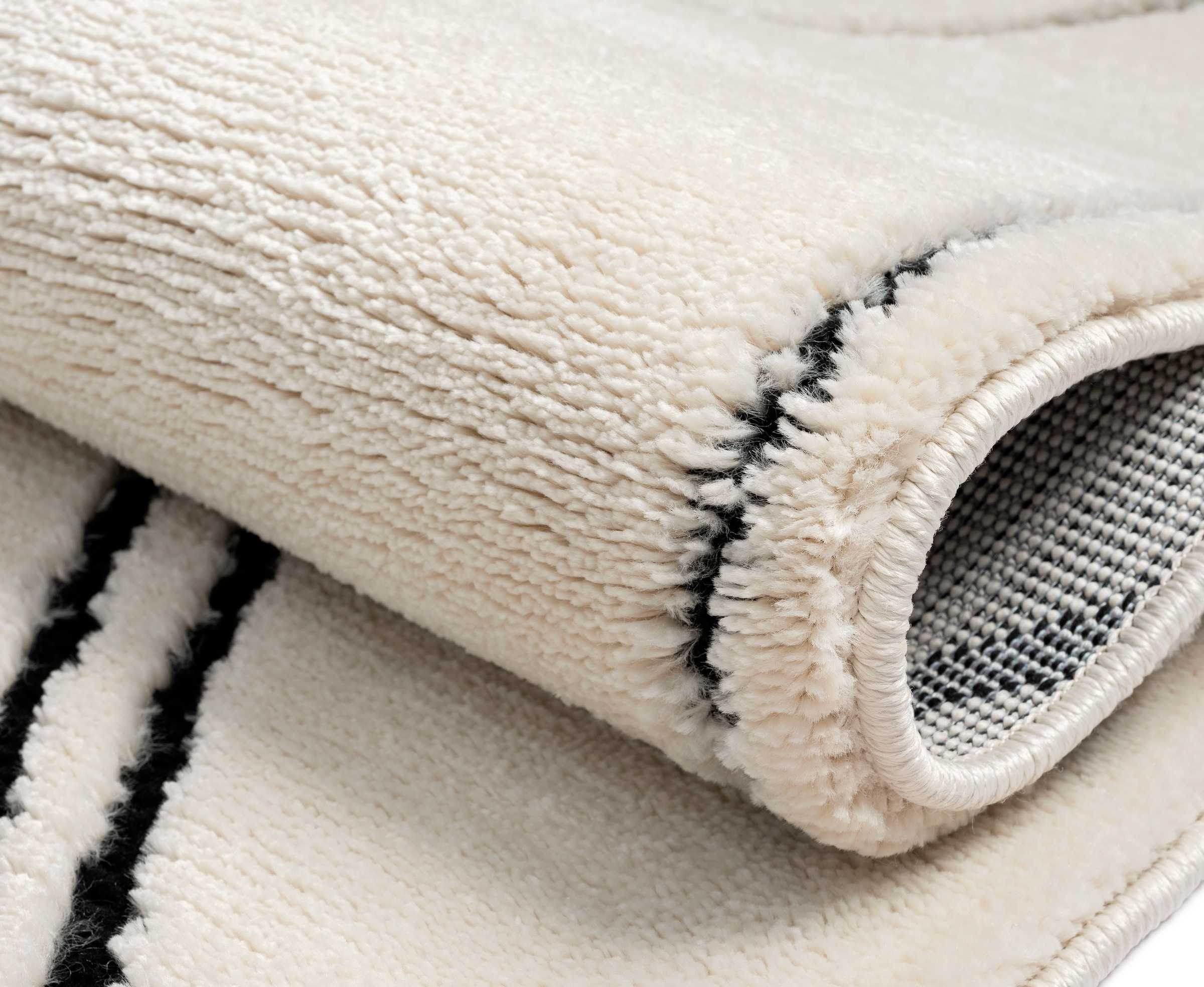 Myflair Möbel & Accessoires Hochflor-Teppich »Moroccan Drawline Lagerräumung«, rechteckig, 24 mm Höhe, modern, marokkanisches Design, flauschig weich durch Hochflor