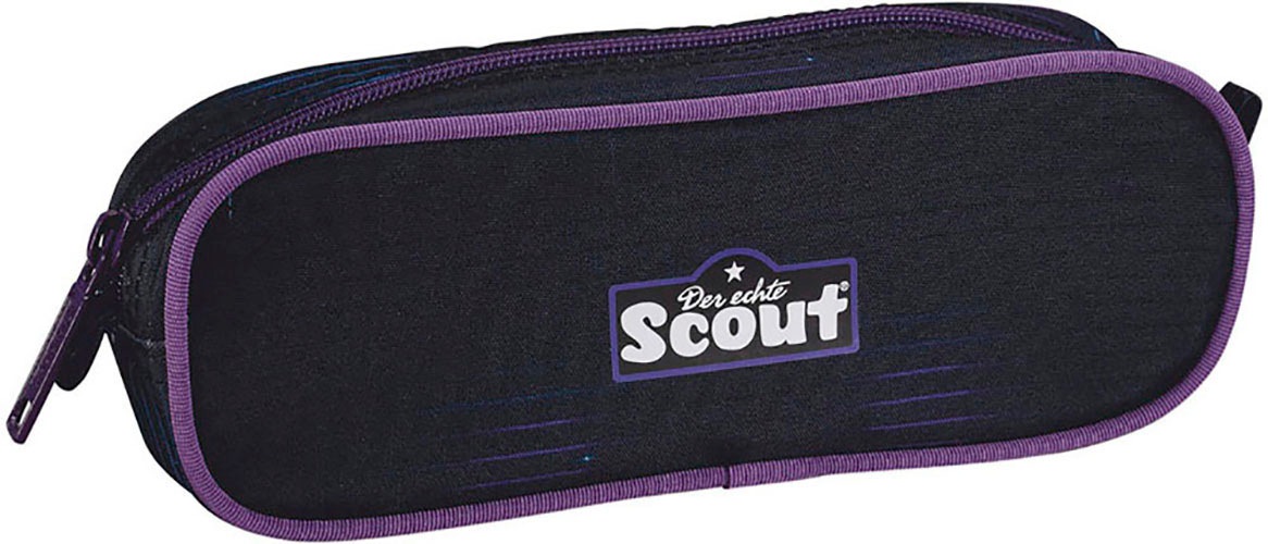 Scout Schulranzen »Genius Safety Light, mit LED-Lichtleiter, Spooky Starlight«, Retroreflektierende Flächen-LED-Lichtleiter, mit Powerbank; enthält recyceltes Material