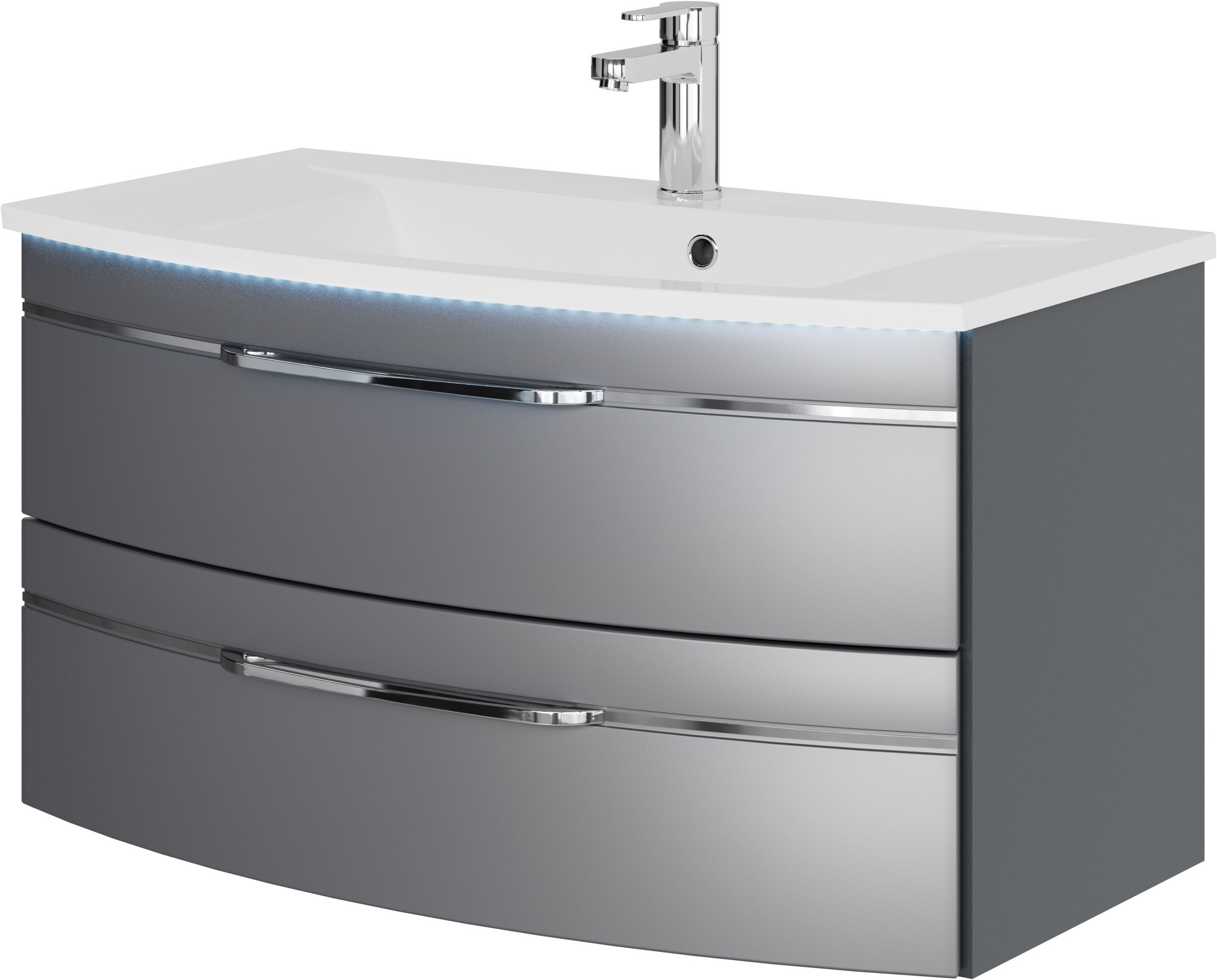 Saphir Waschtisch »Serie 7045 Mineralmarmor-Waschtisch und Unterschrank, 91 günstig online kaufen