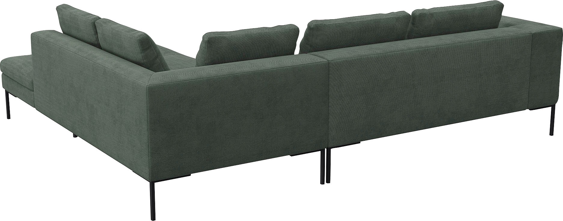 FLEXLUX Ecksofa »Loano, superbequemer Sitzkomfort durch Kaltschaum im Sitz«, modernes Sofa, frei im Raum stellbar, lose Kissen, L-Form