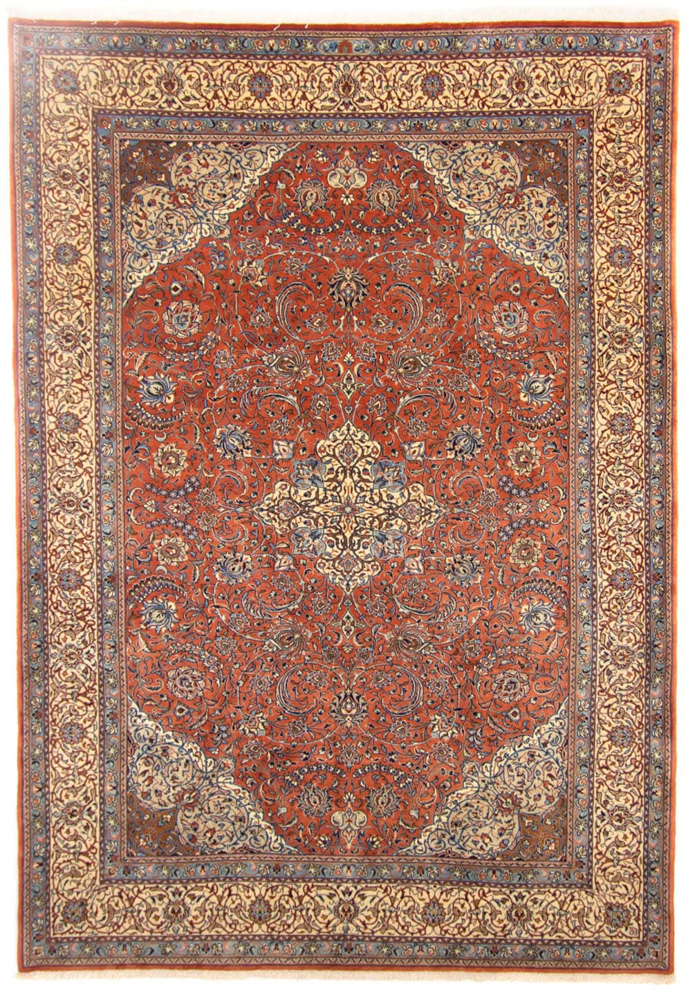 morgenland Wollteppich »Golpayegan Medaillon Ruggine 356 x 257 cm«, rechtec günstig online kaufen