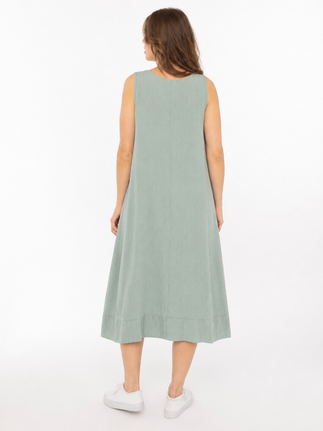 Zwillingsherz Sweatkleid »"Uni & Summer"« breite Träger,  hinten leicht länger, figurumspielend, aus Viskose