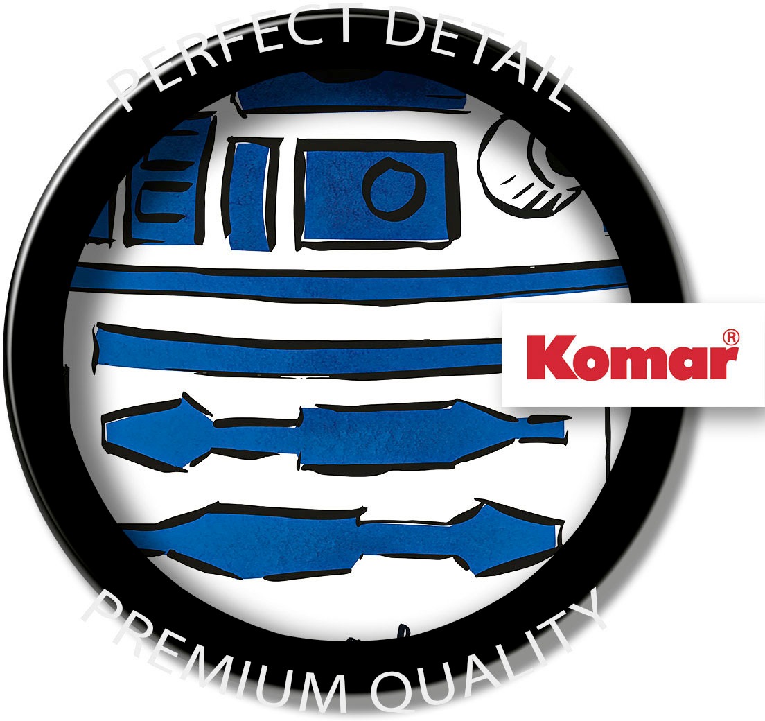 Komar Leinwandbild »Star Wars R2D2 More Fun - Größe 40 x 60 cm«, Disney, (1 St., 40 x 60 cm (Breite x Höhe), Keilrahmenbild mit Echtholzrahmen, Kinderzimmer
