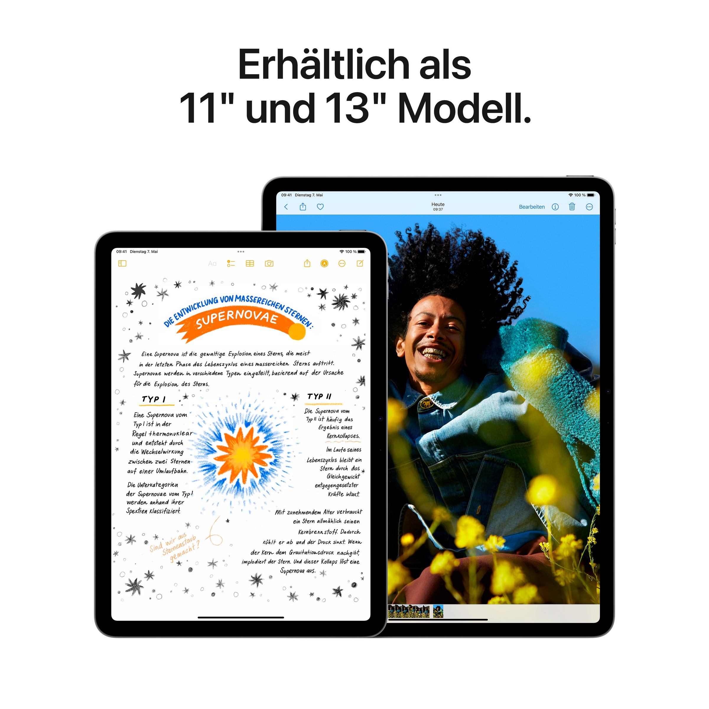 Apple Tablet »13" iPad Air Wi-Fi + Cellular 128GB«, (32,78 cm / 12,9 Zoll), iPadOS, 5G,)