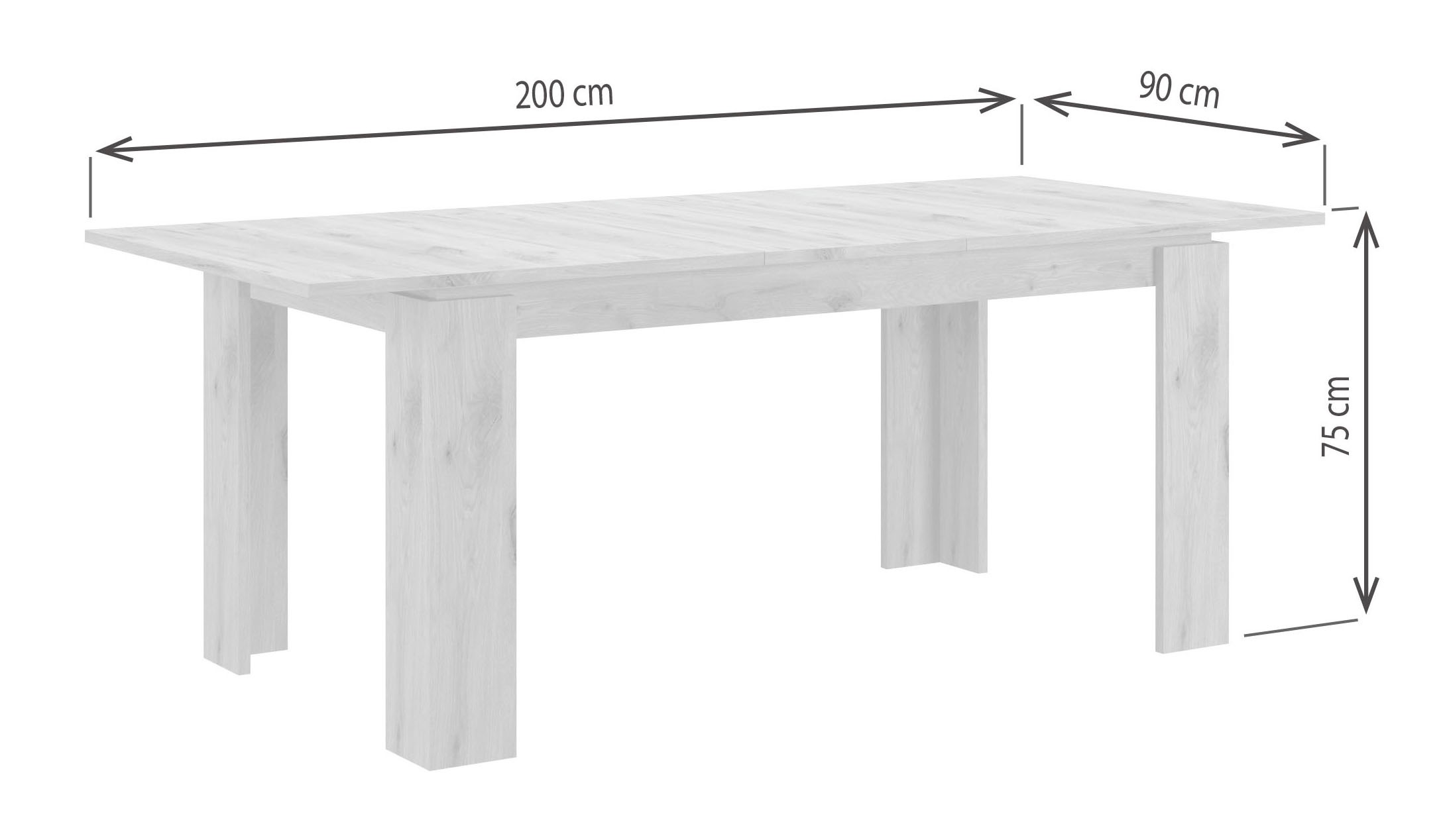 INOSIGN Esstisch »Kalmar«, Breite 160 cm, ausziehbar auf 200 cm