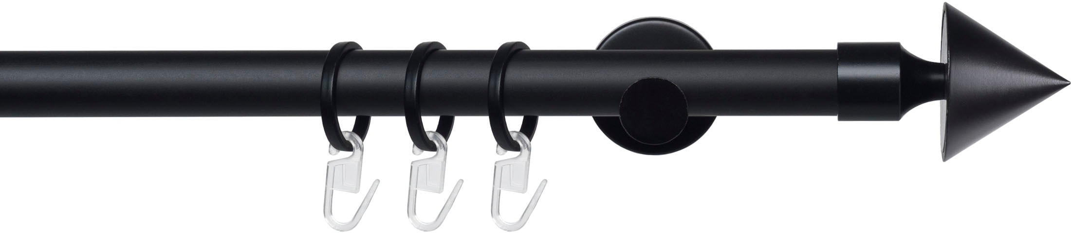 Liedeco Gardinenstange »Stilgarnitur 20 mm Blues Kegel« Ø 2 mm 1 läufig-läu günstig online kaufen