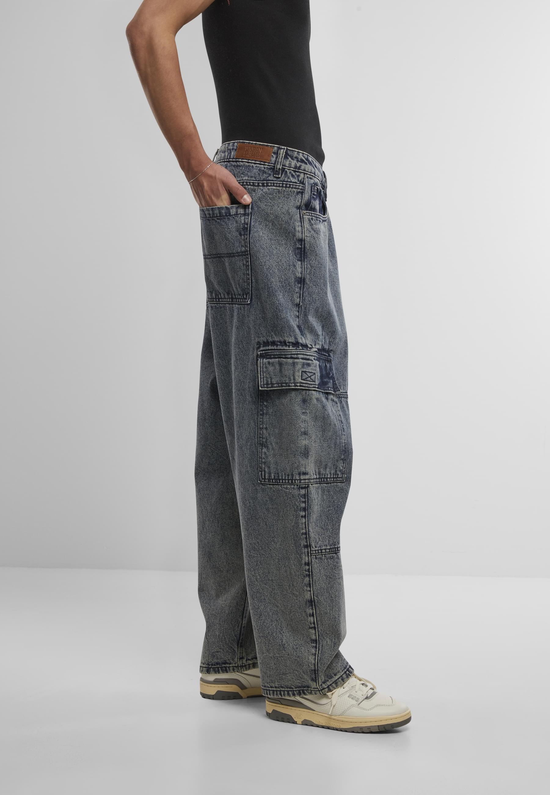 URBAN CLASSICS Bequeme Jeans »Urban Classics Tapered Heavy Ounce Baggy Cargo Jeans«