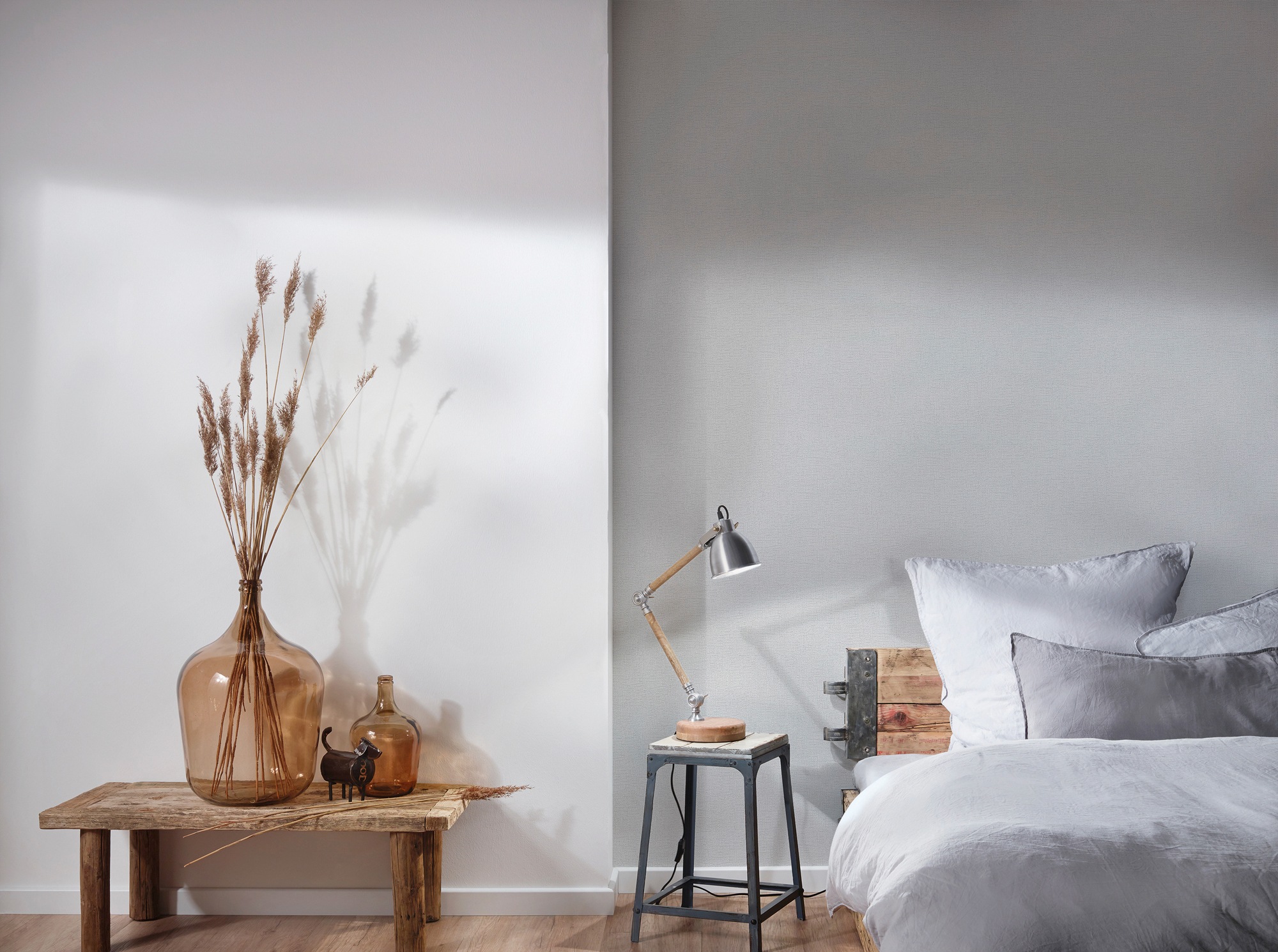 A.S. Création Vliestapete »Attractive«, einfarbig-unifarben-uni, Uni Tapete einfarbig Tapeten Wohnzimmer Schlafzimmer Küche Flur Design