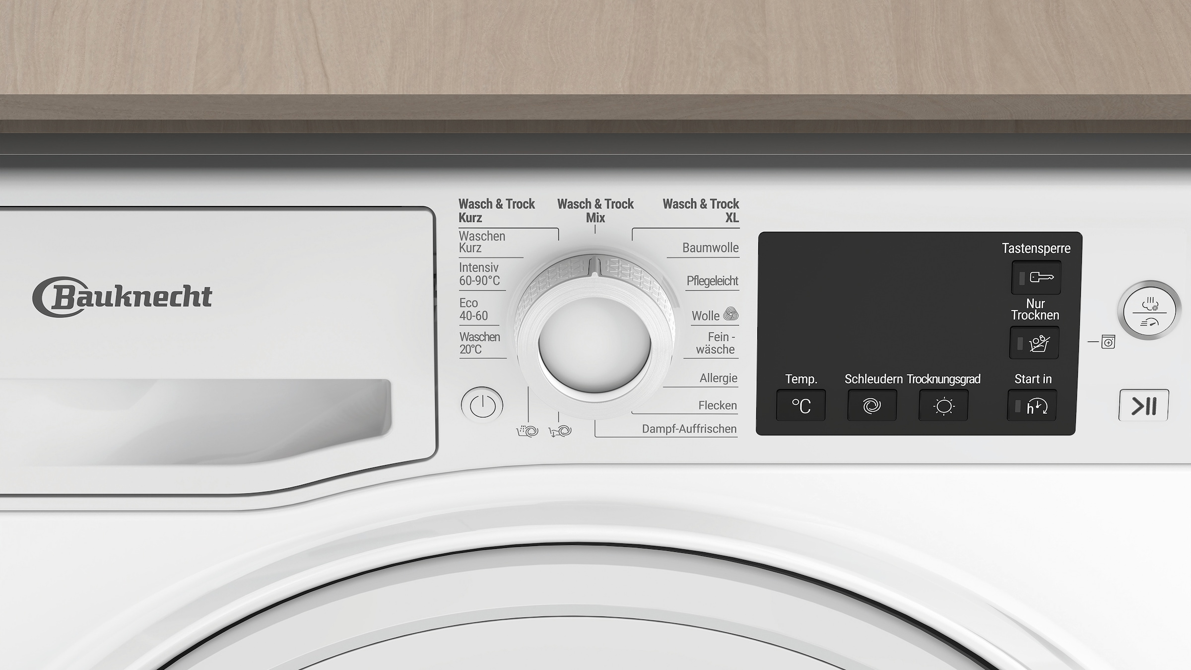 BAUKNECHT Waschtrockner »WT SUPER ECO 86 43 N« 8 kg /6 kg 75 dB(A)