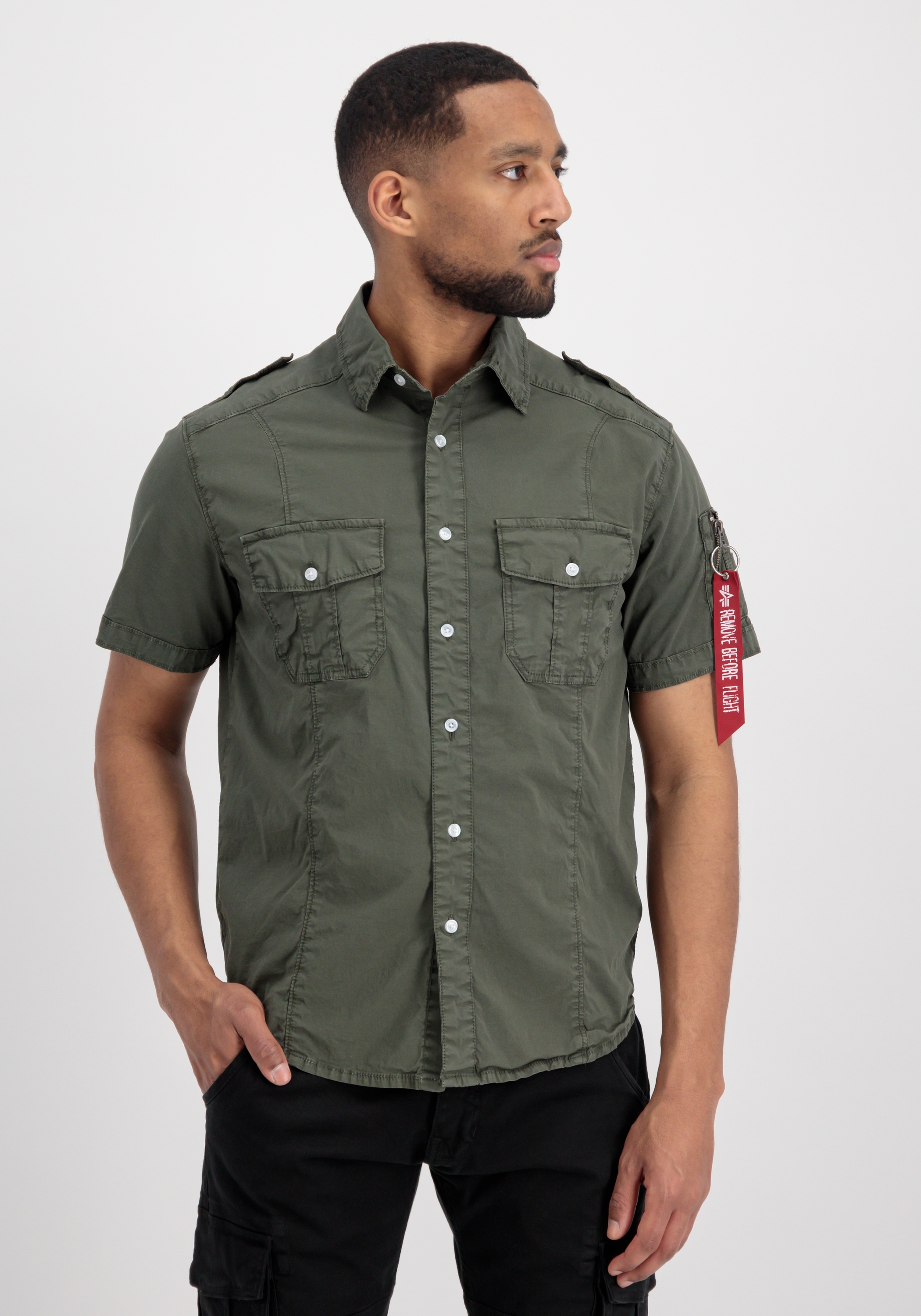 Alpha Industries T-Shirt »Alpha Industries Men - Shirts Basic Shirt Slim S«