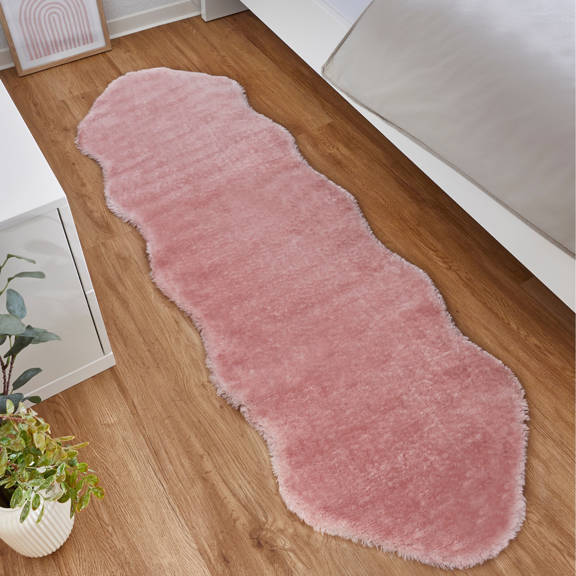 Andiamo Fellteppich »Lamm Fellimitat«, fellförmig, 20 mm Höhe, Kunstfell, besonders weich durch Microfaser, Kudenliebling