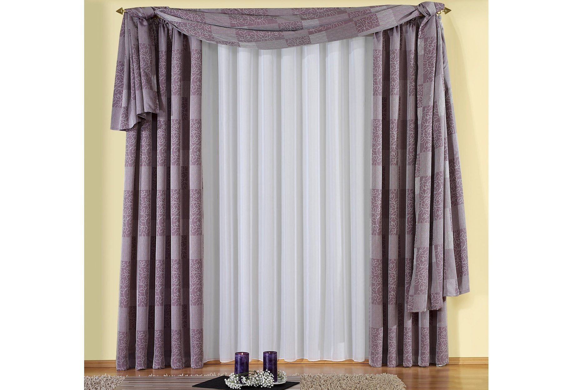 Wirth Vorhang »Jenny« Kräuselband 1 Stk. tlg. günstig online kaufen