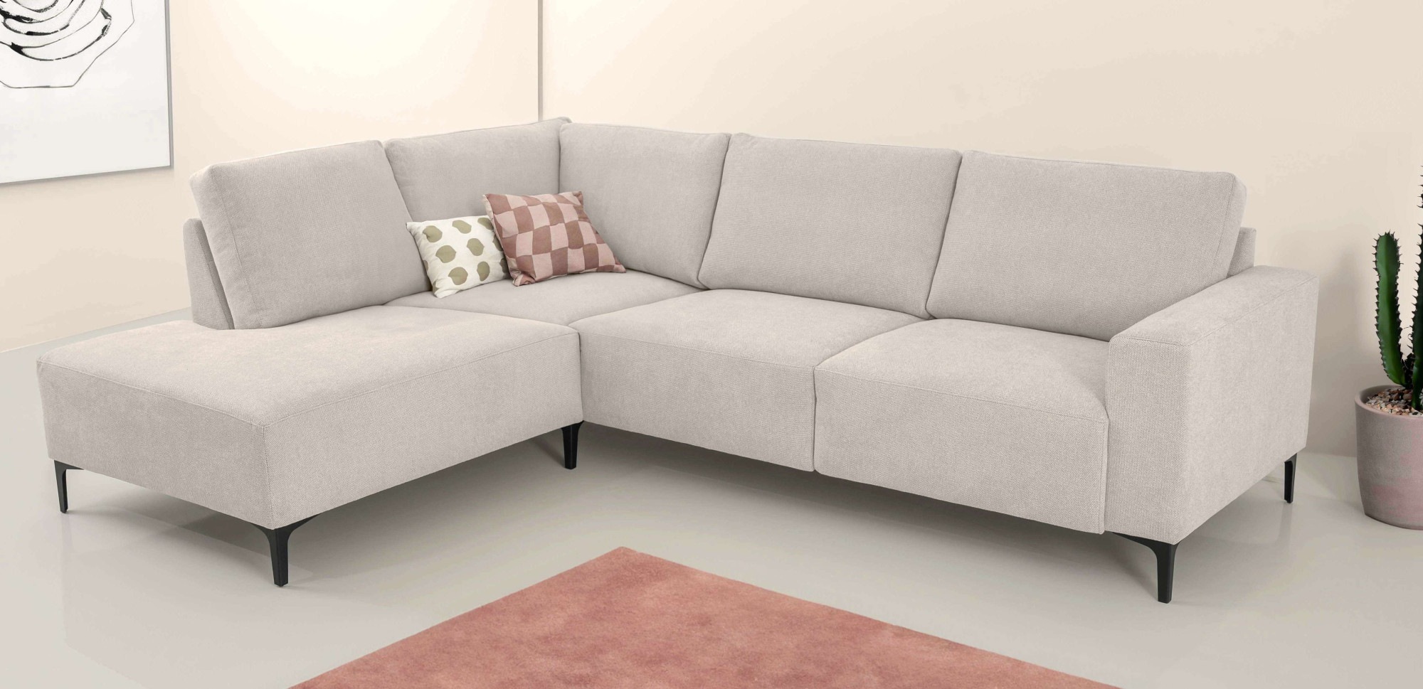 Home affaire Ecksofa »Tournon, L-Form, Breite 256 cm, Webstoff, Chenille«, günstig online kaufen