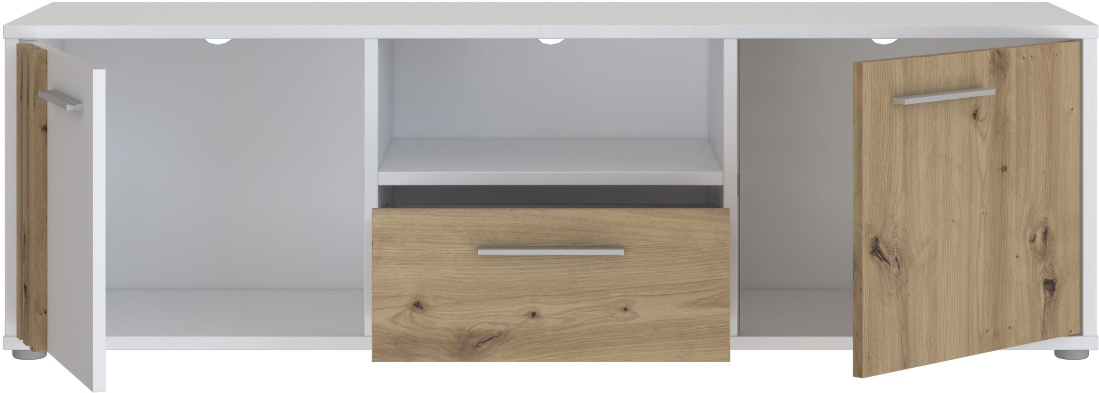 FORTE Lowboard »Cardigan TV-Board, TV-Schrank«, TV-Board, 2 farbig, Stauraum Kabelführung