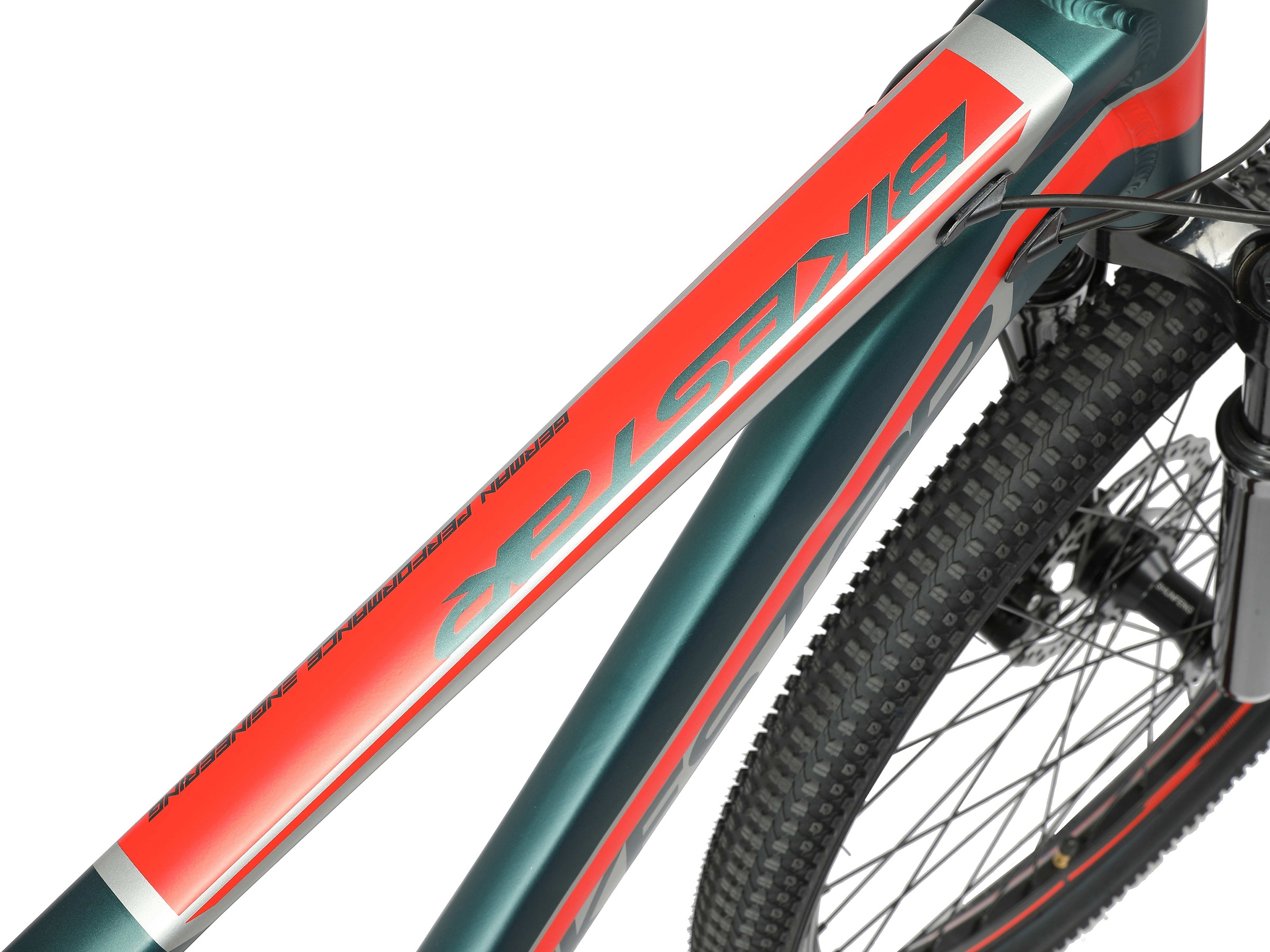 Bikestar Mountainbike, 21 Gang, Shimano, RD-TY300 Schaltwerk, Kettenschaltung, für Damen und Herren, Kettenschaltung