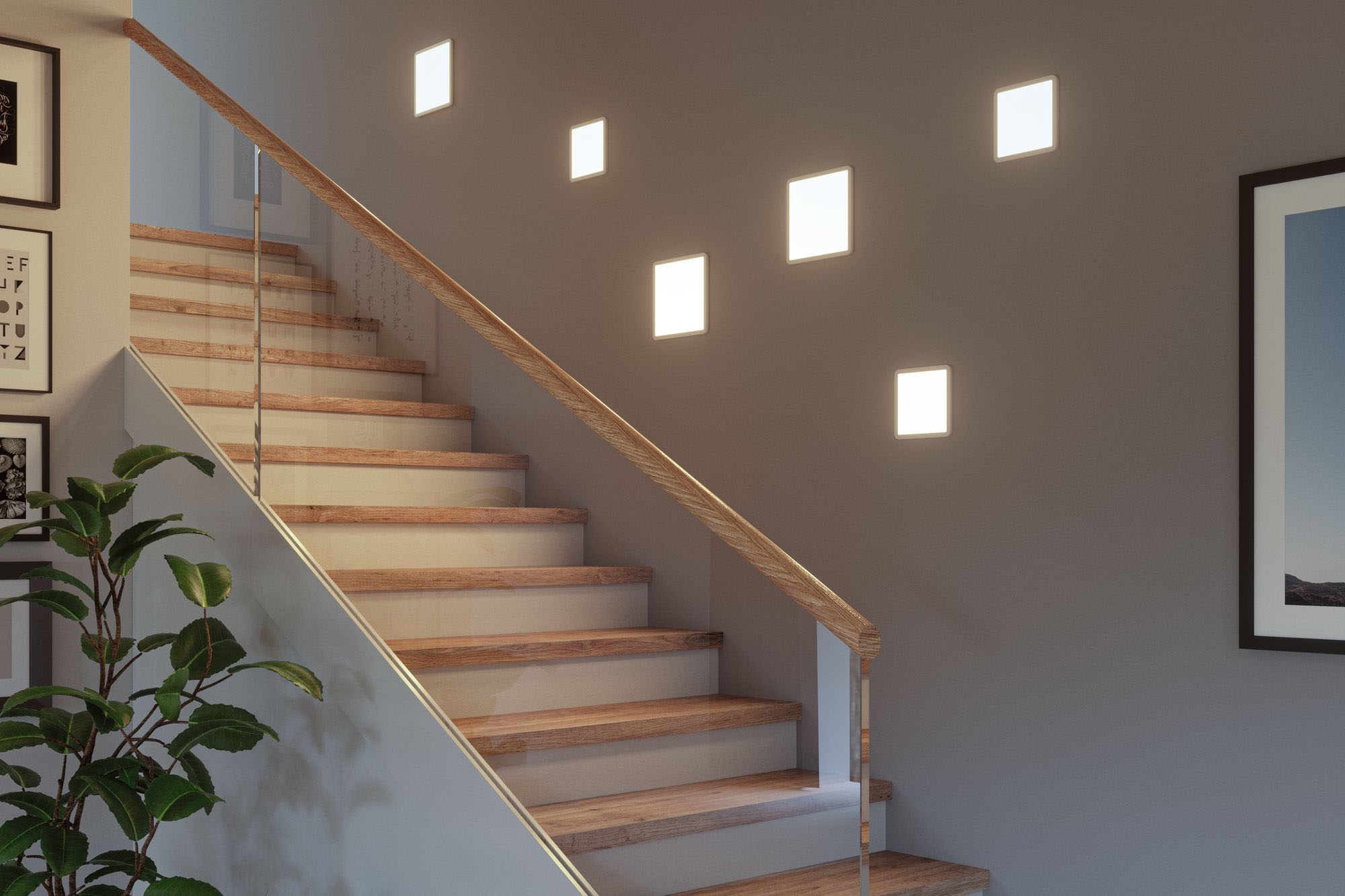 Paulmann LED Bad-Einbauleuchte »Areo«, Schutzart IP44, 3-Stufen-dimmbar, Gr. 23 x 23 cm, inkl. LED-Leuchtmittel