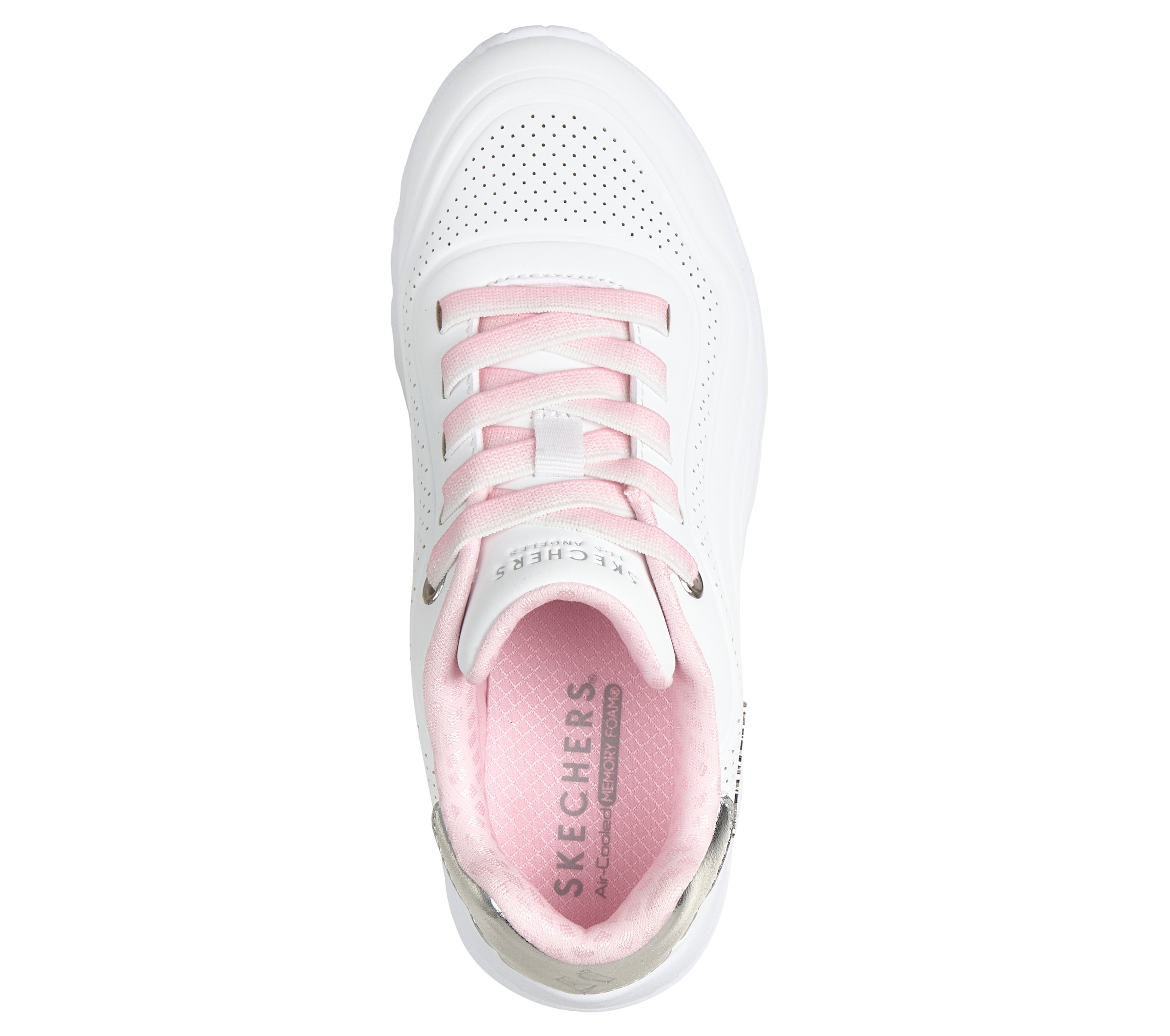 Skechers Slip-On Sneaker »UNO LITE«  Schnürschuh, Halbschuh, Keilabsatz, Grössenschablone zum Download