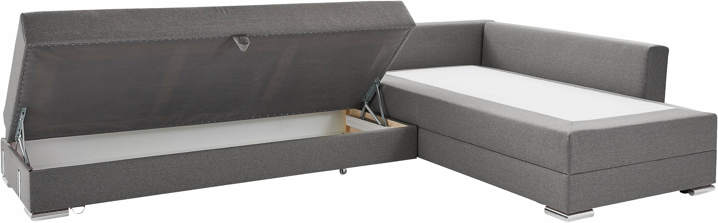 INOSIGN Ecksofa »Night & Day L-Form«, mit Boxspring Bettfunktion 180x200 cm, Dauerschläfer