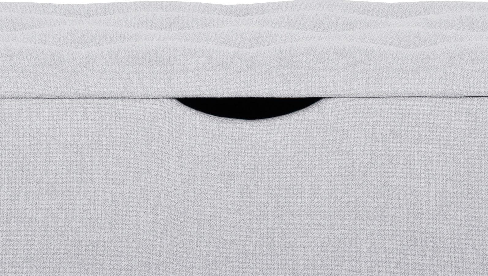 Home affaire Hockerbank »Knobbed« Hockerbank mit Stauraum, Breite 120 cm und 160 cm