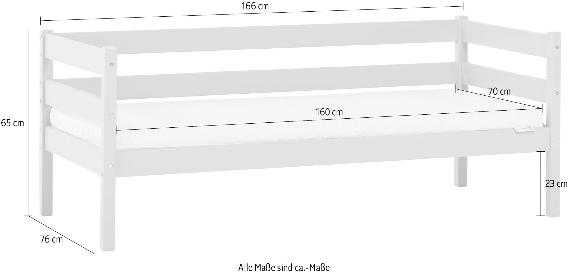 4. Bild von Hoppekids Einzelbett »ECO Comfort«, (Set)