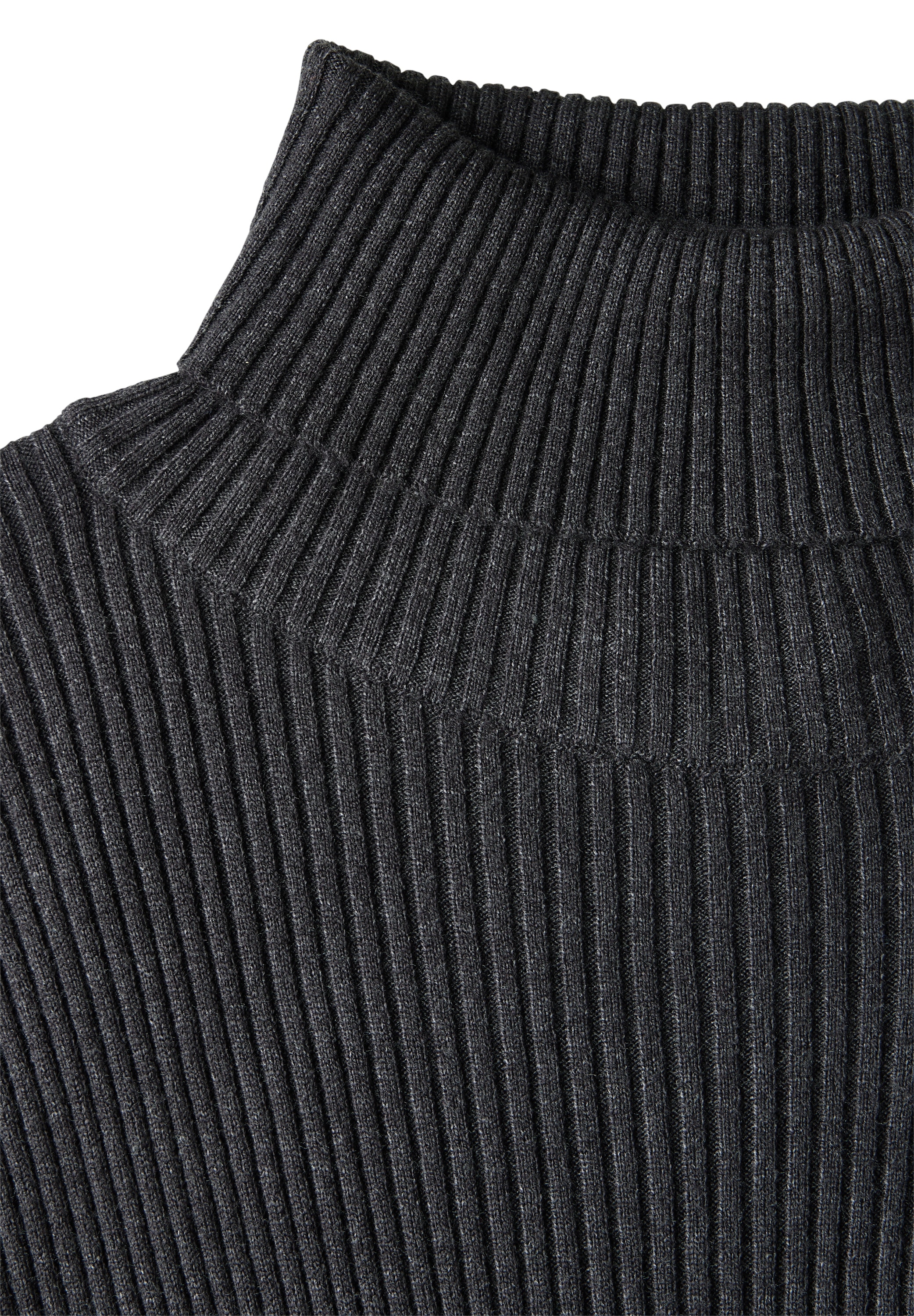 STREET ONE Rollkragenpullover, mit Rippstruktur