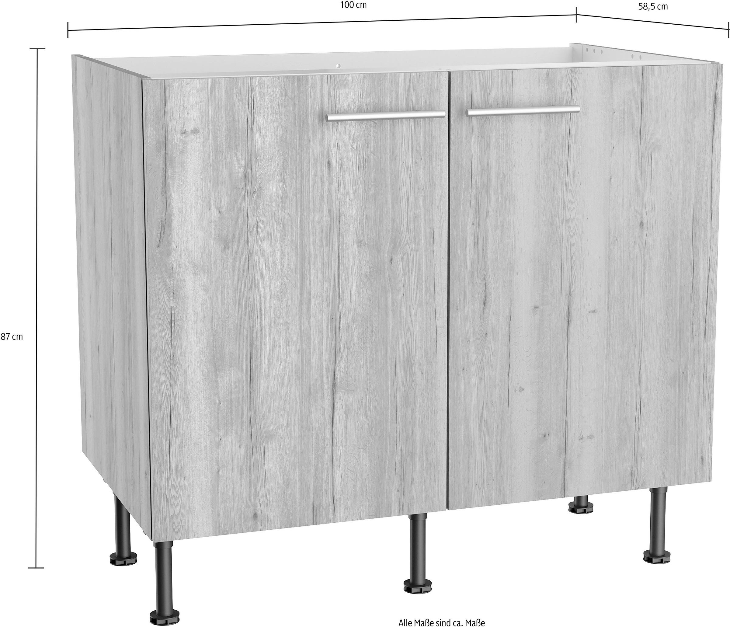 OPTIFIT Spülenschrank »Klara«, Breite 100 cm