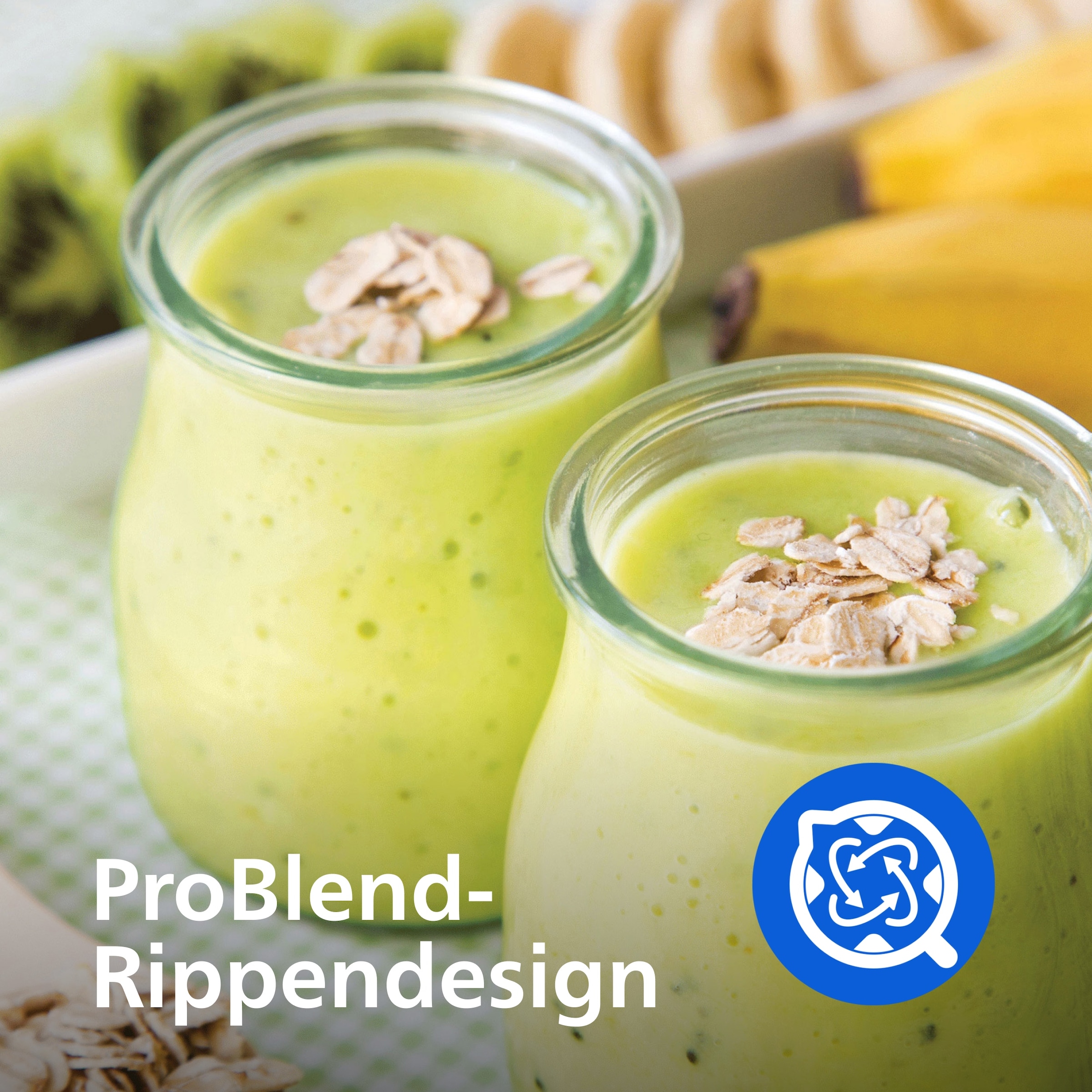 Philips Standmixer »HR2760/00 mit ProBlend-Technologie« 350 W Blend & Go-Trinkbecher, 2 Geschwindigkeitsstufen, Schwarz