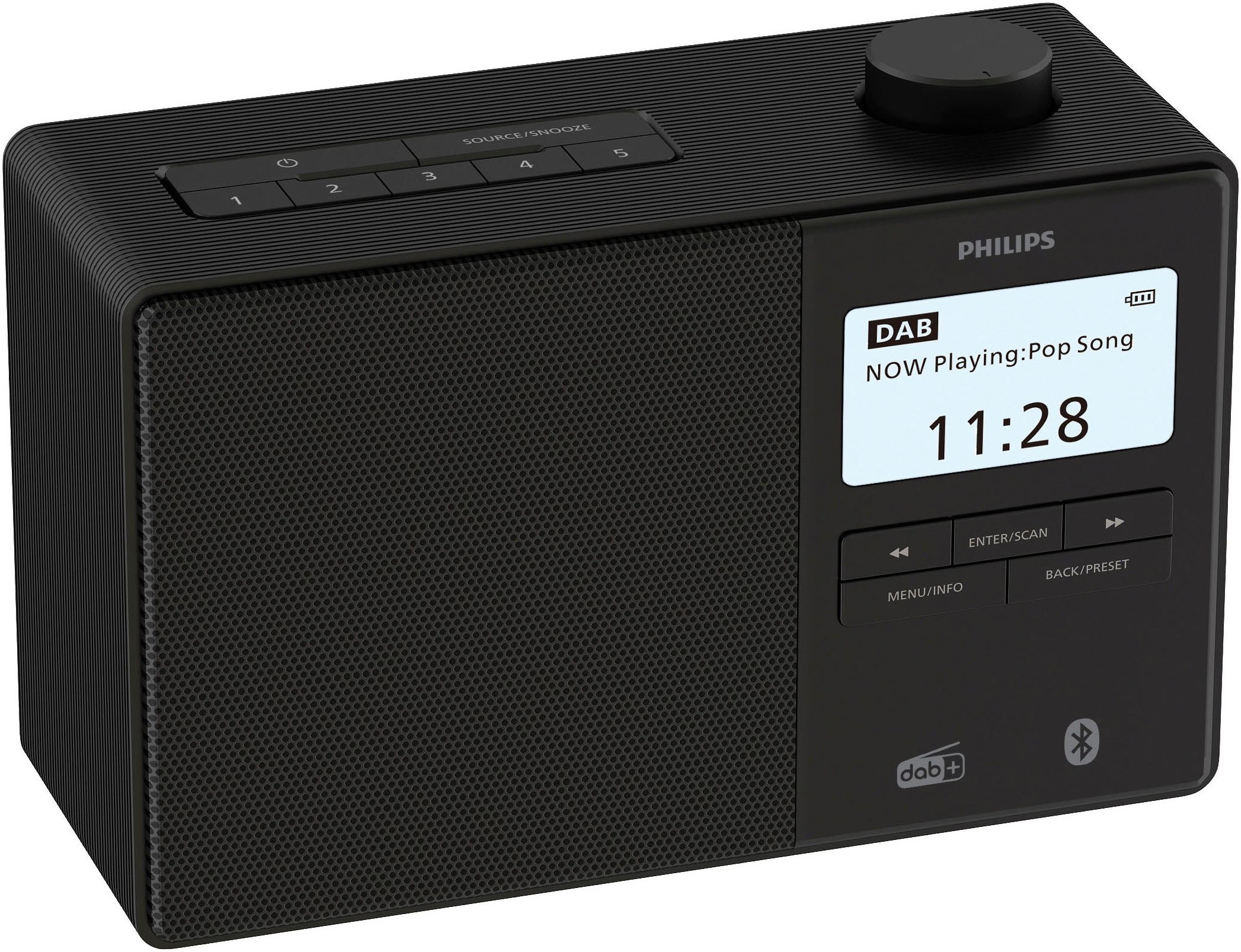 PHILIPS Uhrenradio »TAR5600« (Bluetooth Digitalradio (DAB+) FM-Tuner 5 W) Schwarz