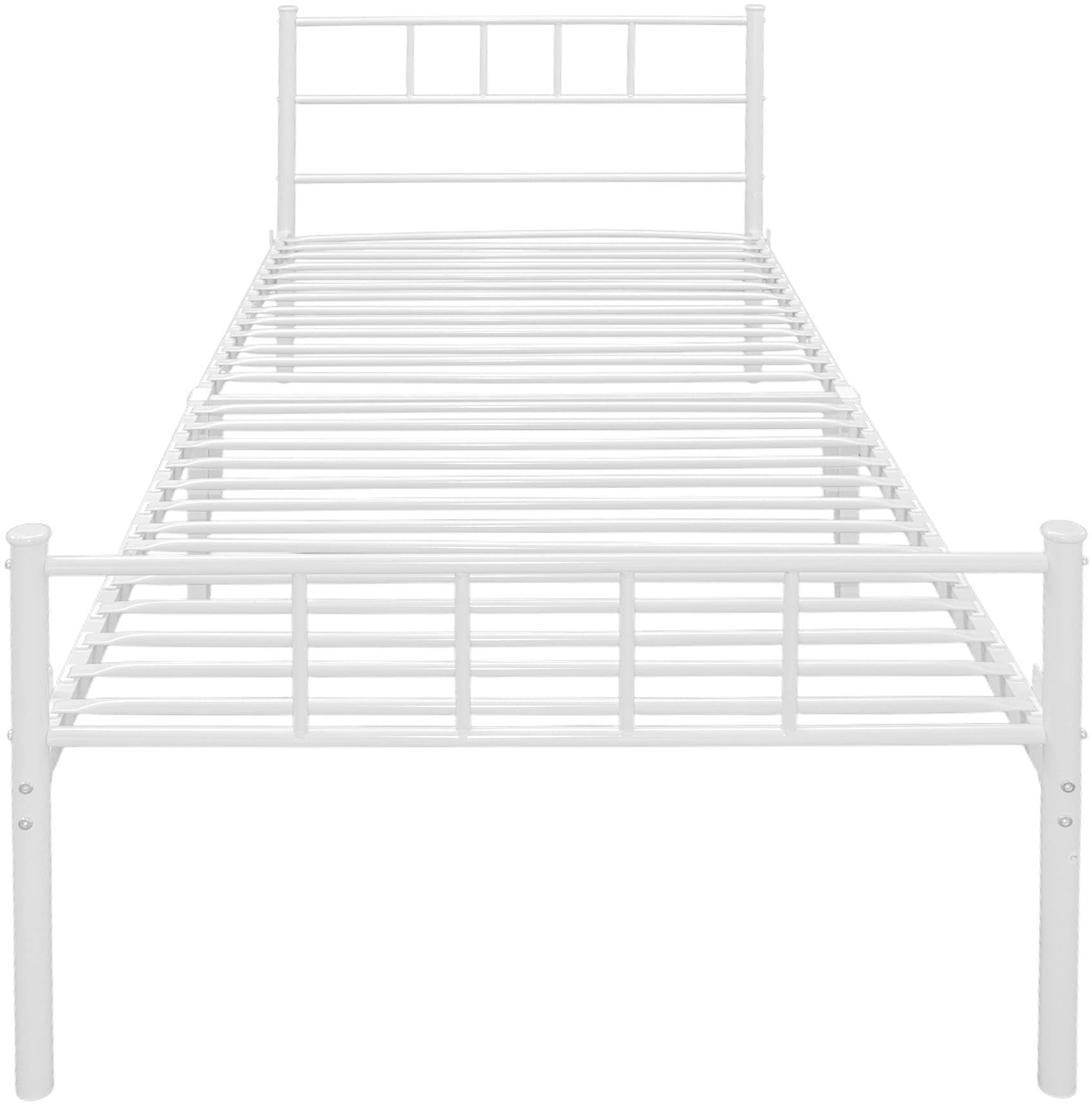 OTTO home Metallbett »Amrum Bett Bettgestell Bettrahmen Einzelbett Doppelbett Stahlbett« 2m Länge und in 4 Breiten wählbar - 90, 140, 160, 180 cm,  Schlafzimmerbett inkl. 26 Lattenroste zum Schutz der Matratze