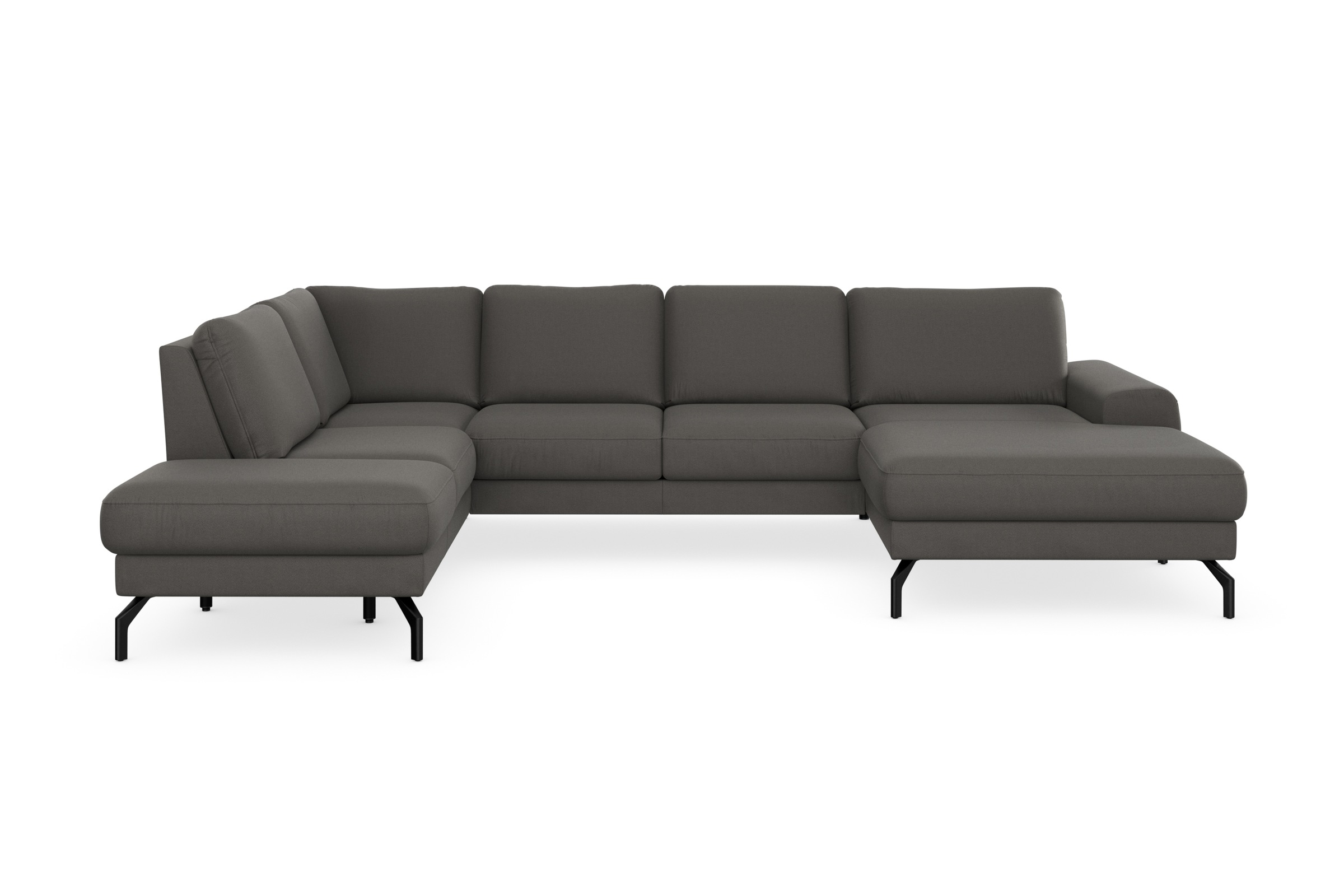 sit&more Wohnlandschaft »Cinturo U-Form«, inklusive Sitztiefenverstellung und Federkern, Sitzhöhe 48 cm