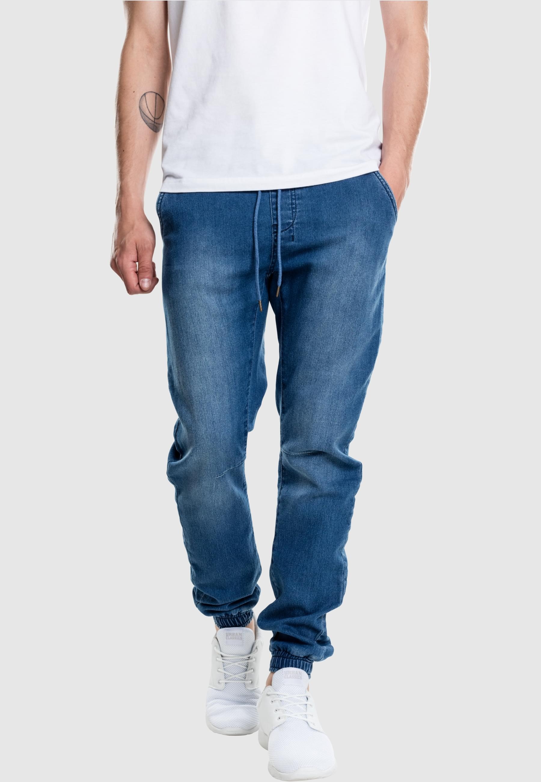 URBAN CLASSICS Bequeme Jeans »Urban Classics Herren Knitted Denim Jogpants« 1 Stk.