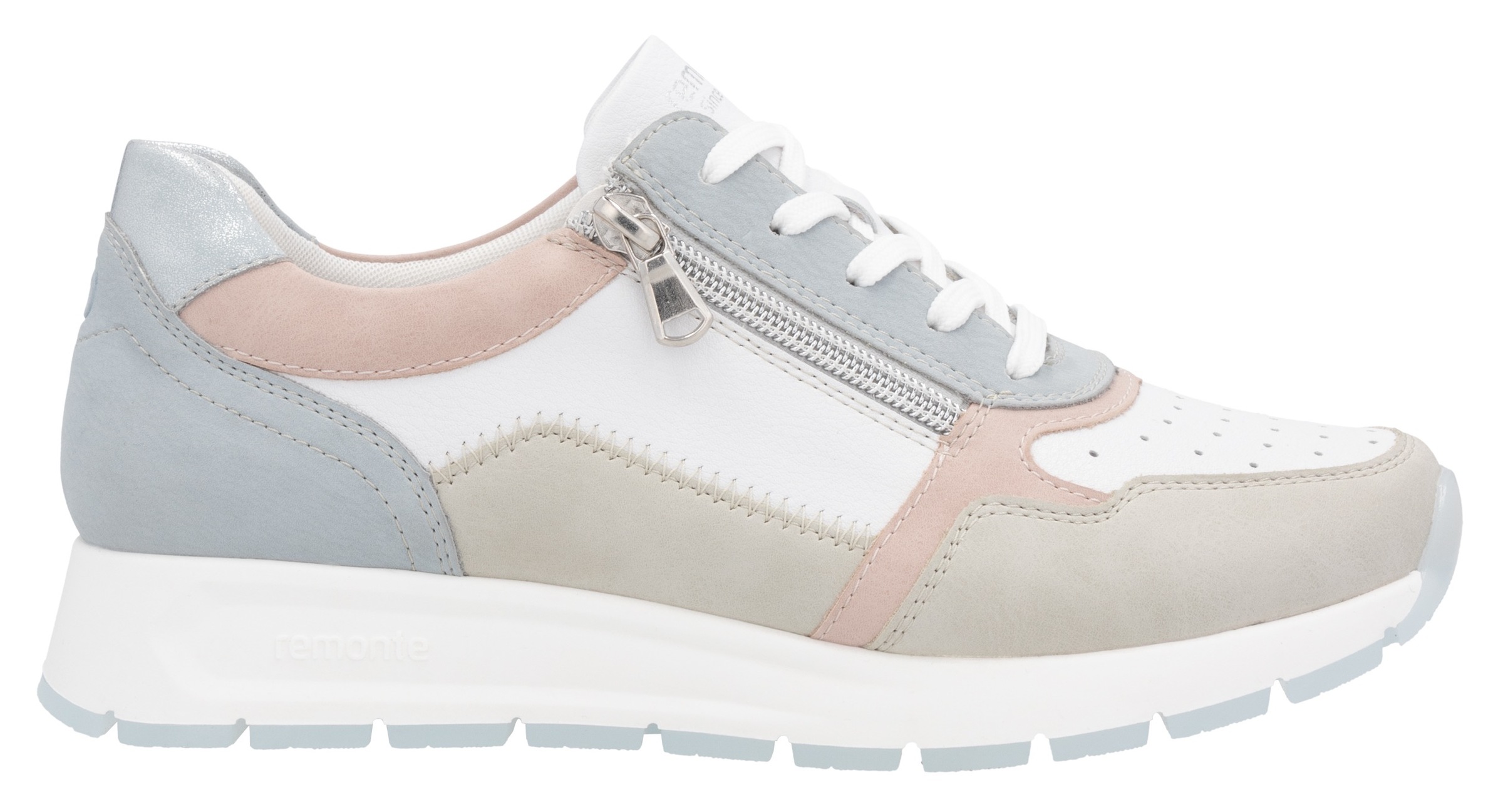 Remonte Keilsneaker, Freizeitschuh, Halbschuh, Schnürschuh mit gepolstertem Schaftrand