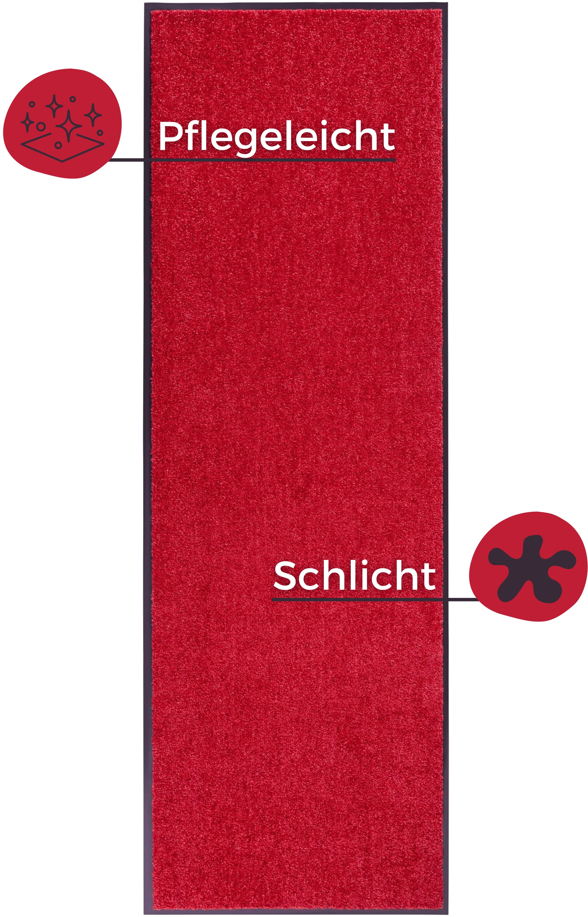 my home Fußmatte »Clean & Walk«, rechteckig, 7 mm Höhe, Schmutzfangmatte, T günstig online kaufen