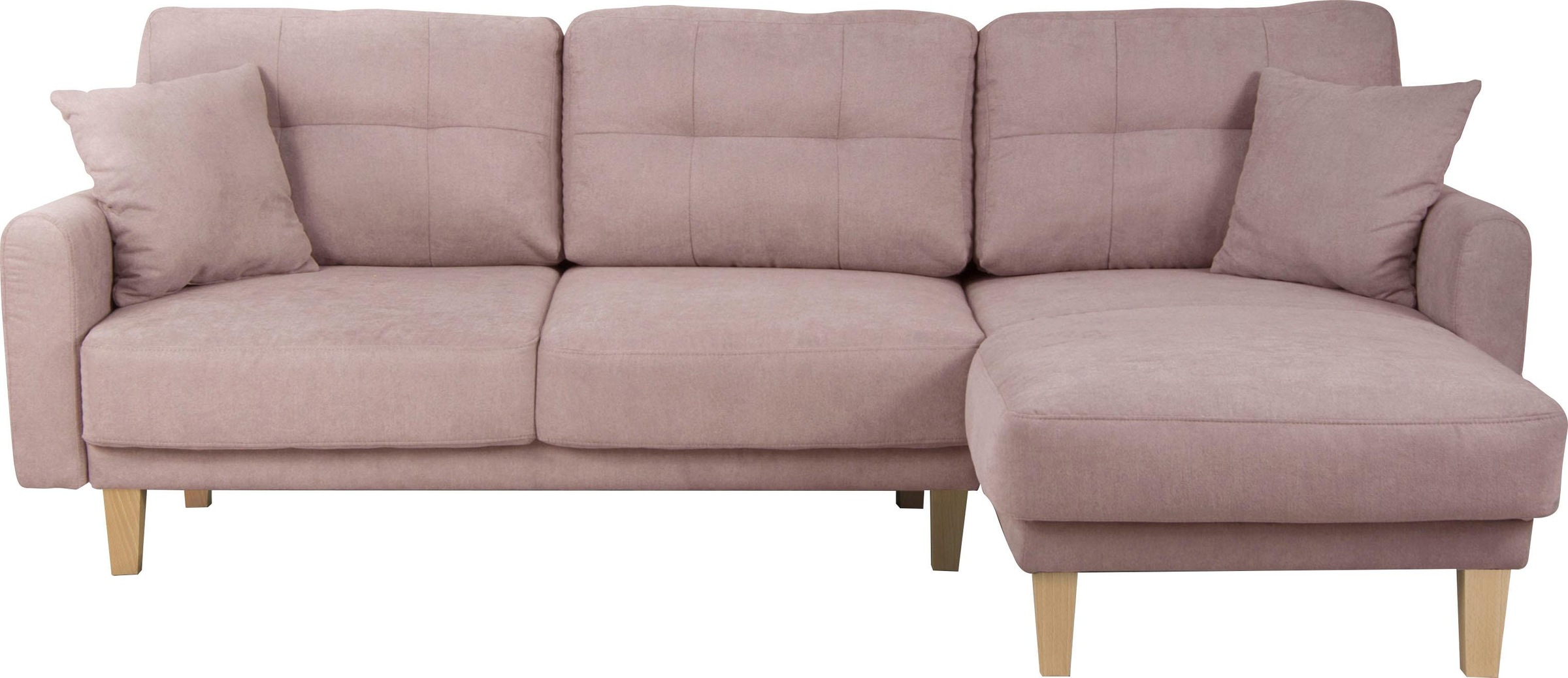 Home affaire Ecksofa »TRIPLO optionale Schlafsofa mit Bettkasten, Maße B/T/H: 234/164/89 cm«, L-Form wahlweise mit Bettfunktion - Liegefläche 132x210 cm