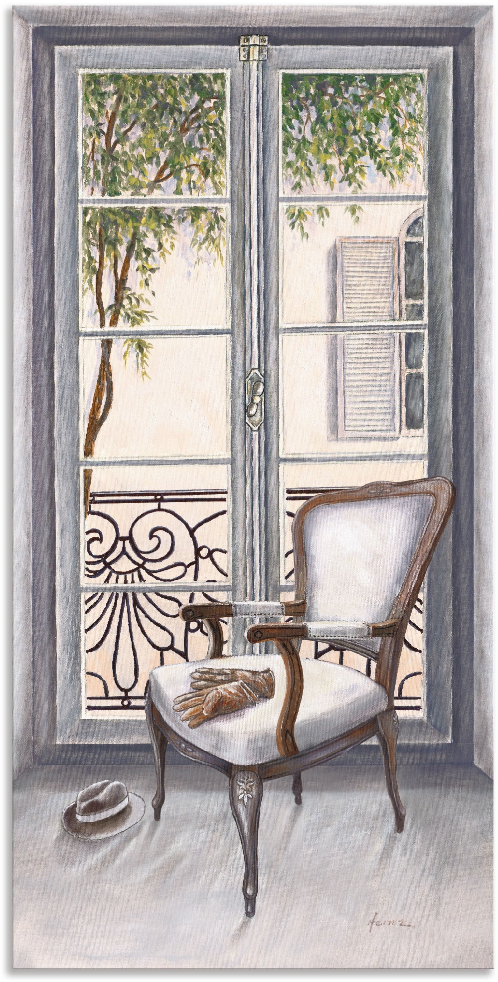 Artland Wandbild »Sessel vor einem Fenster« Innenarchitektur 1 Stk. tlg. al günstig online kaufen