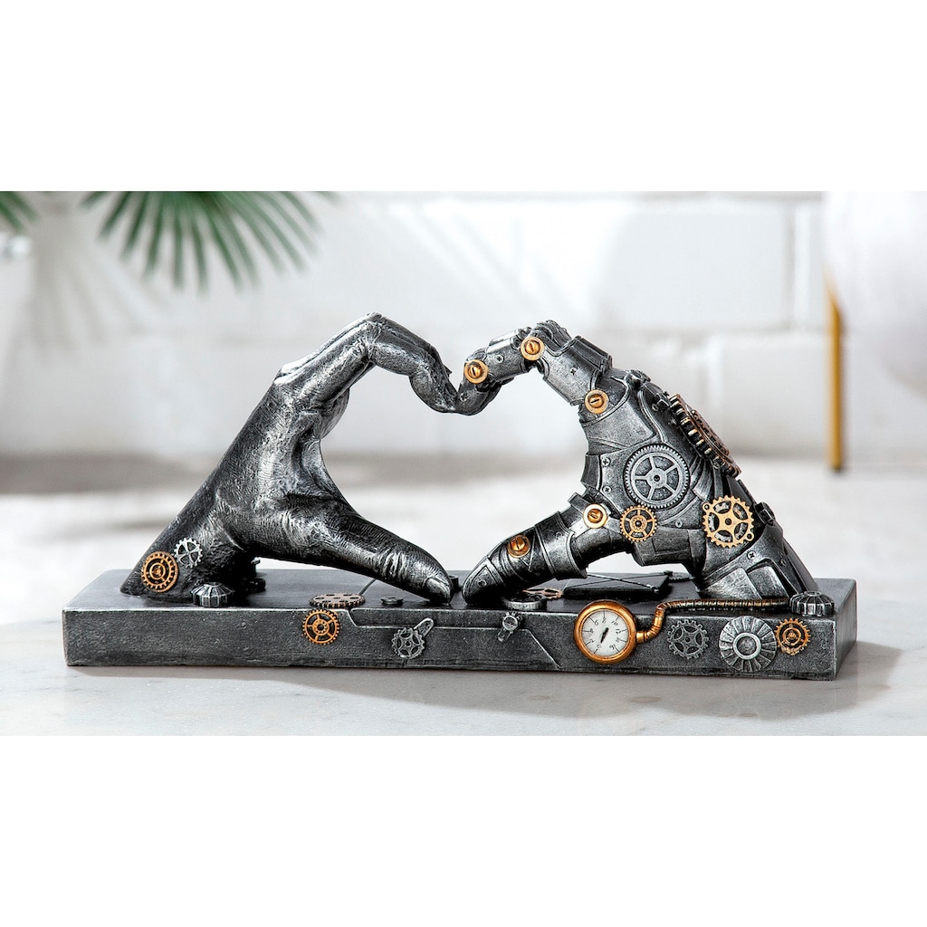 Casablanca by Gilde Dekofigur »Skulptur Steampunk Hand, silber«, silberfarben