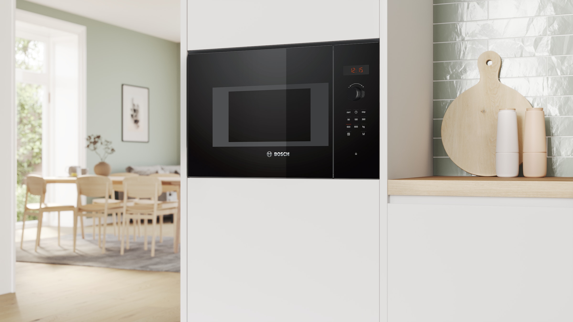 BOSCH Einbau-Mikrowelle »BFL523MB1F«, Mikrowelle, 1270 W