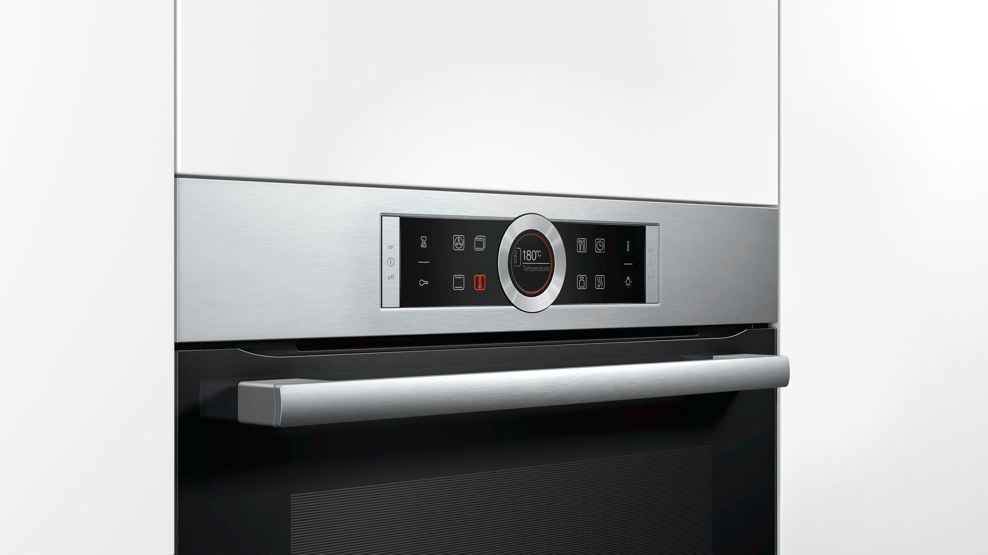 BOSCH Einbaubackofen »CBG635BS3«, 8, CBG635BS3, mit Teleskopauszug nachrüstbar, ecoClean Direct