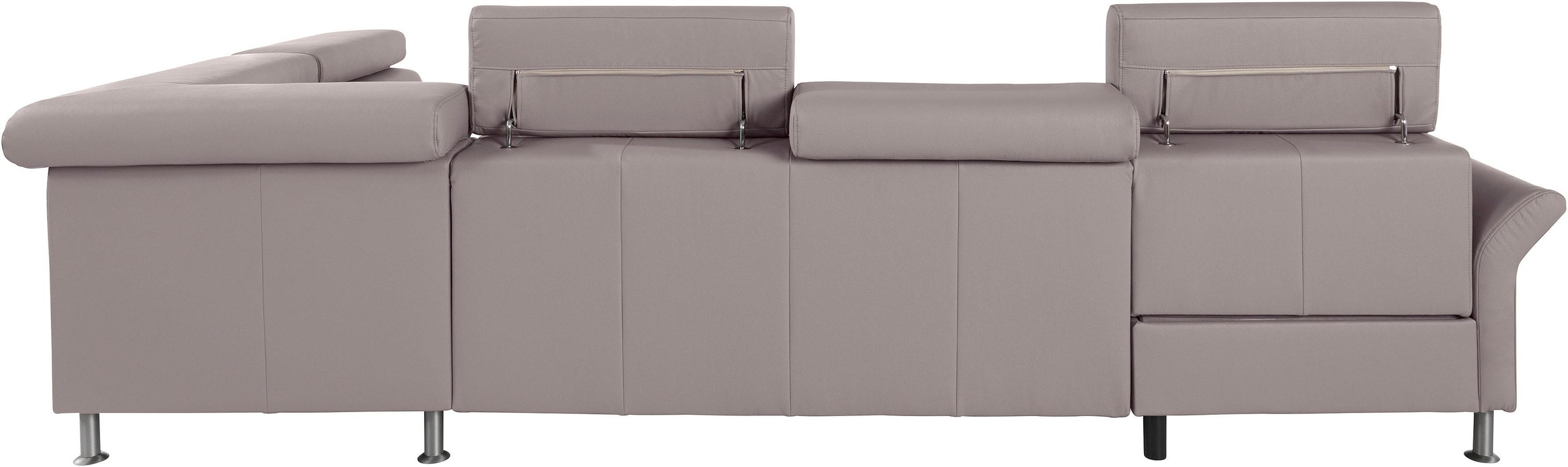 exxpo - sofa fashion Wohnlandschaft »Maretto, bequem und komfortabel, aufwendige Sitzsteppung, U-Form«, inkl. Kopfteilverstellung für mehr Sitzkomfort, wahlweise Bettfunktion