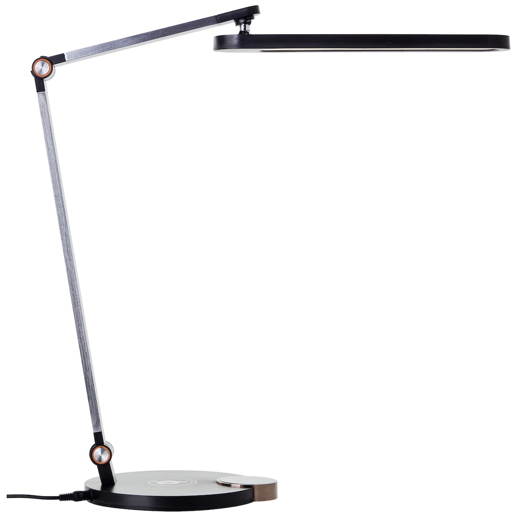 Brilliant LED Schreibtischlampe »Officehero«, Wireless charging, 1000 lm, dimmbar, CCT, schwarz